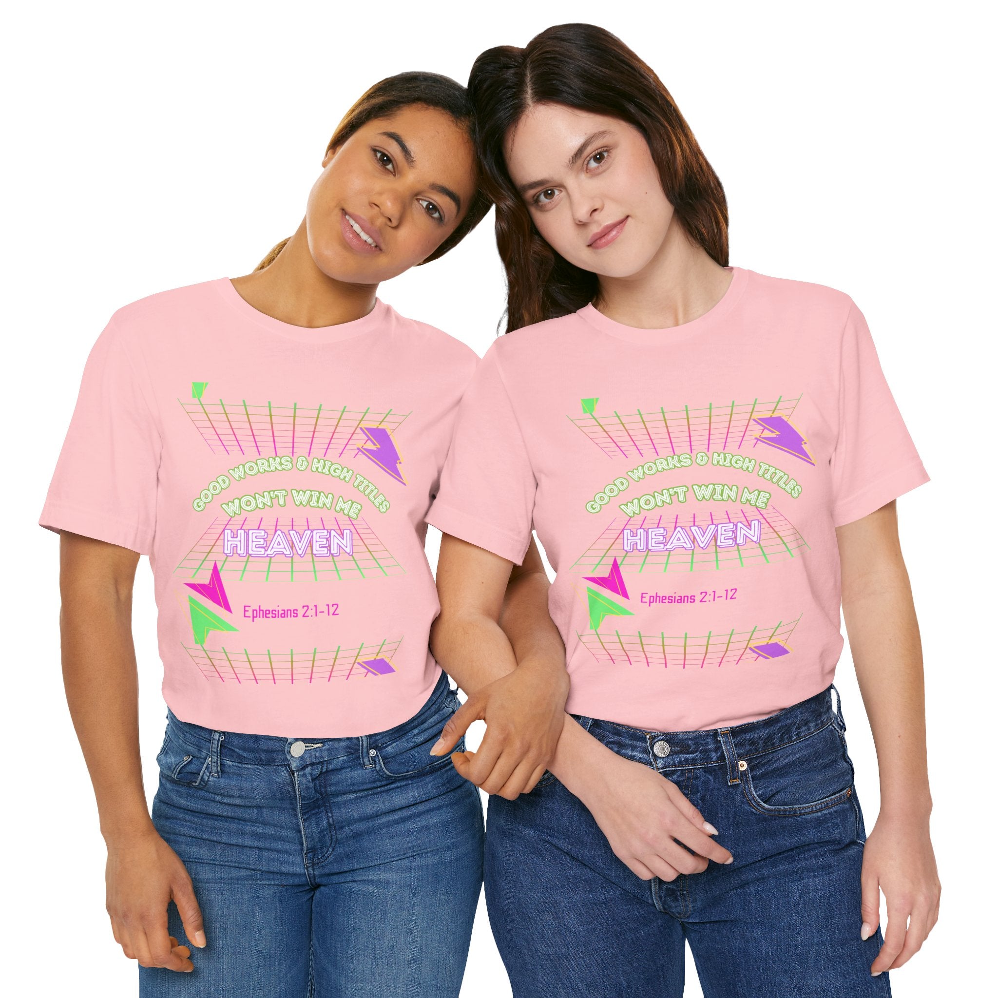 Woman's "Good works" Retro Tee— Ephesians 2:1-12 Retro Christian T-Shirt