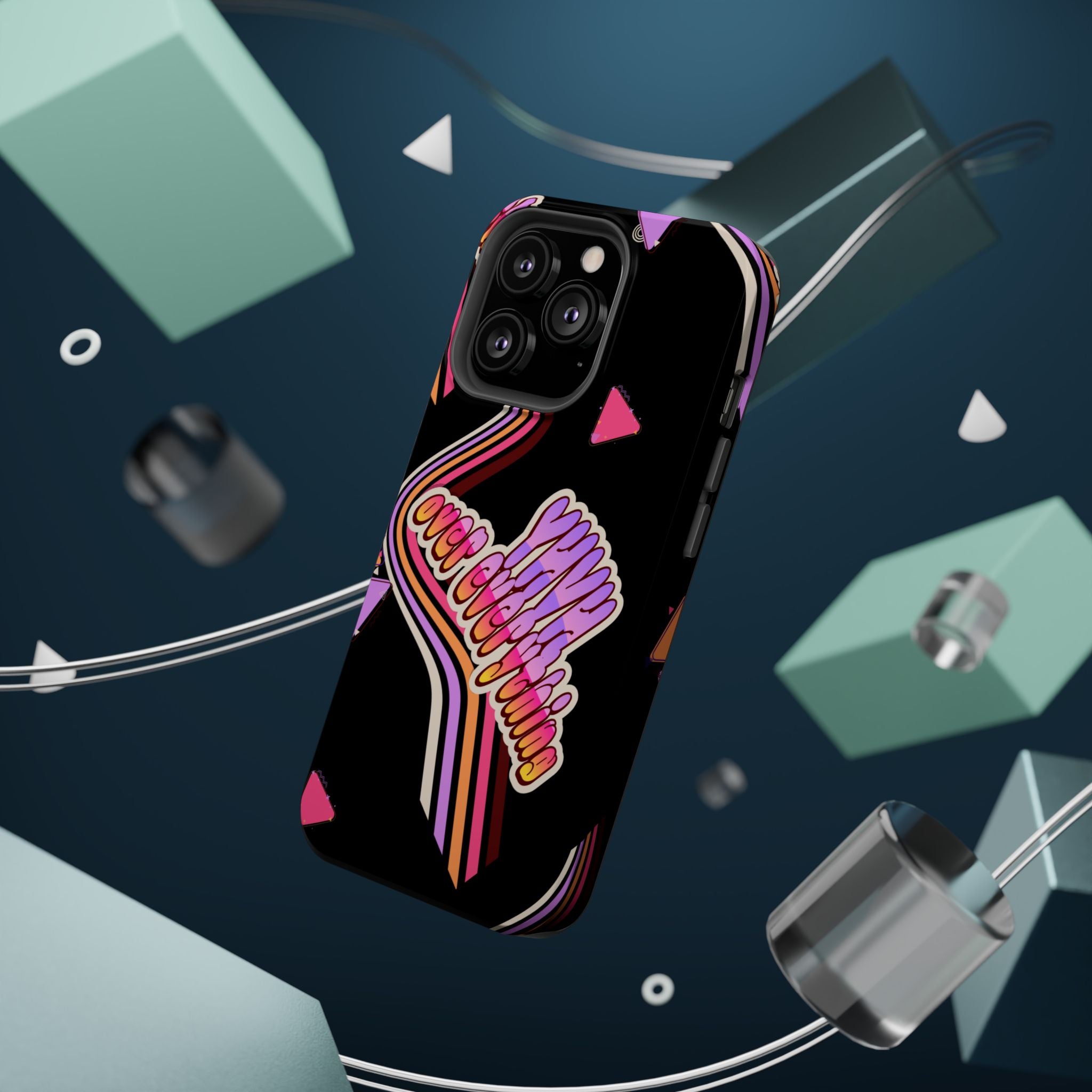 Retro 'YHVH over everything' Magnetic Phone Case — Impact-Resistant Protective Cover