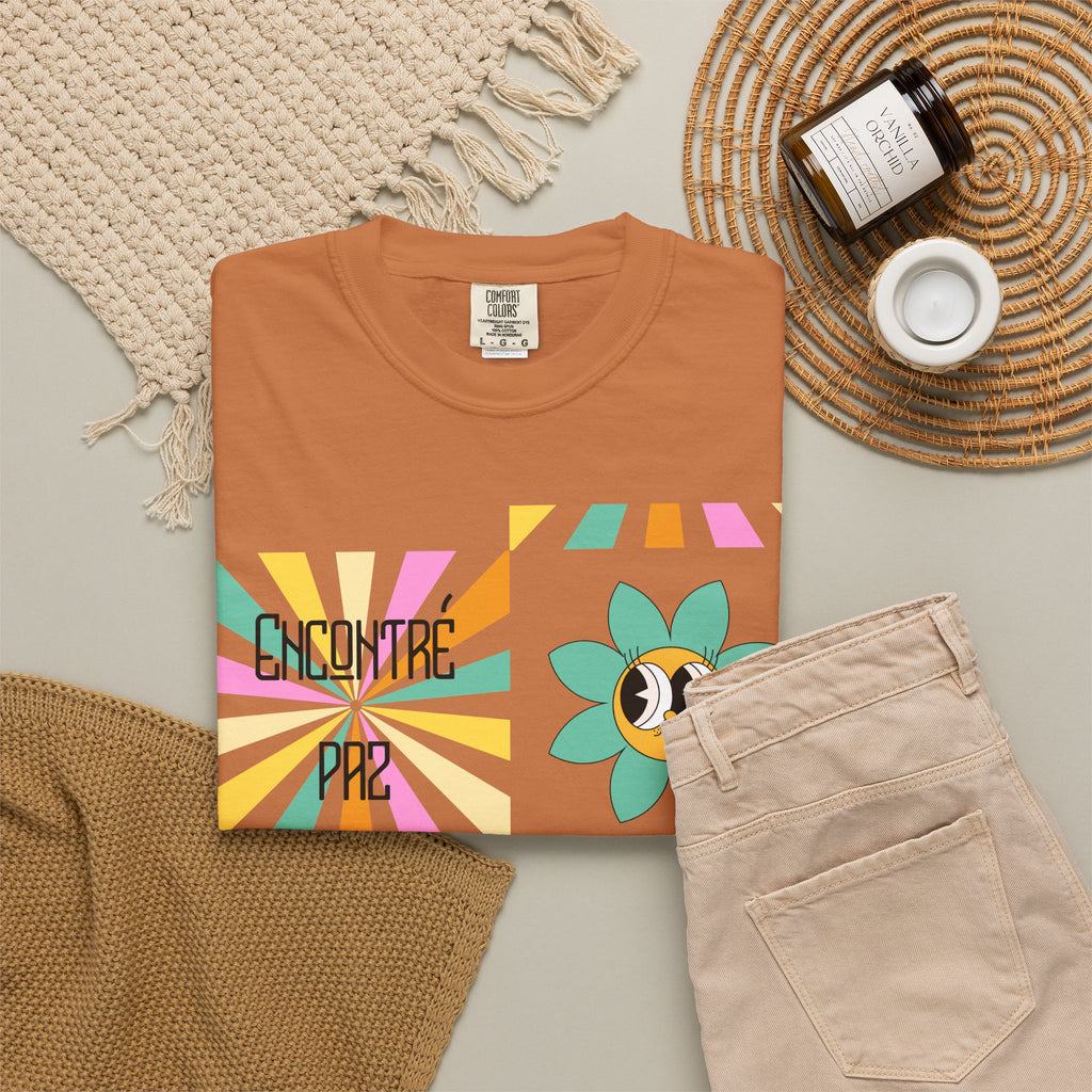 Woman's Spanish "Encontré paz en Jesús"- Camisa Retro Español