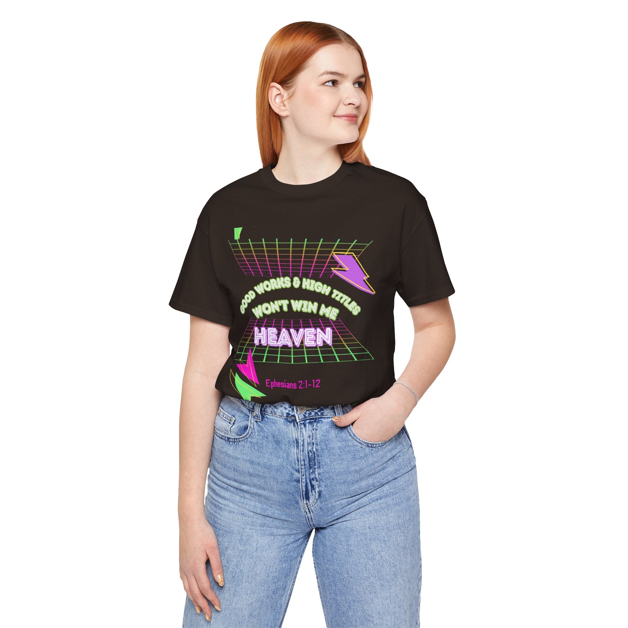 Woman's "Good works" Retro Tee— Ephesians 2:1-12 Retro Christian T-Shirt