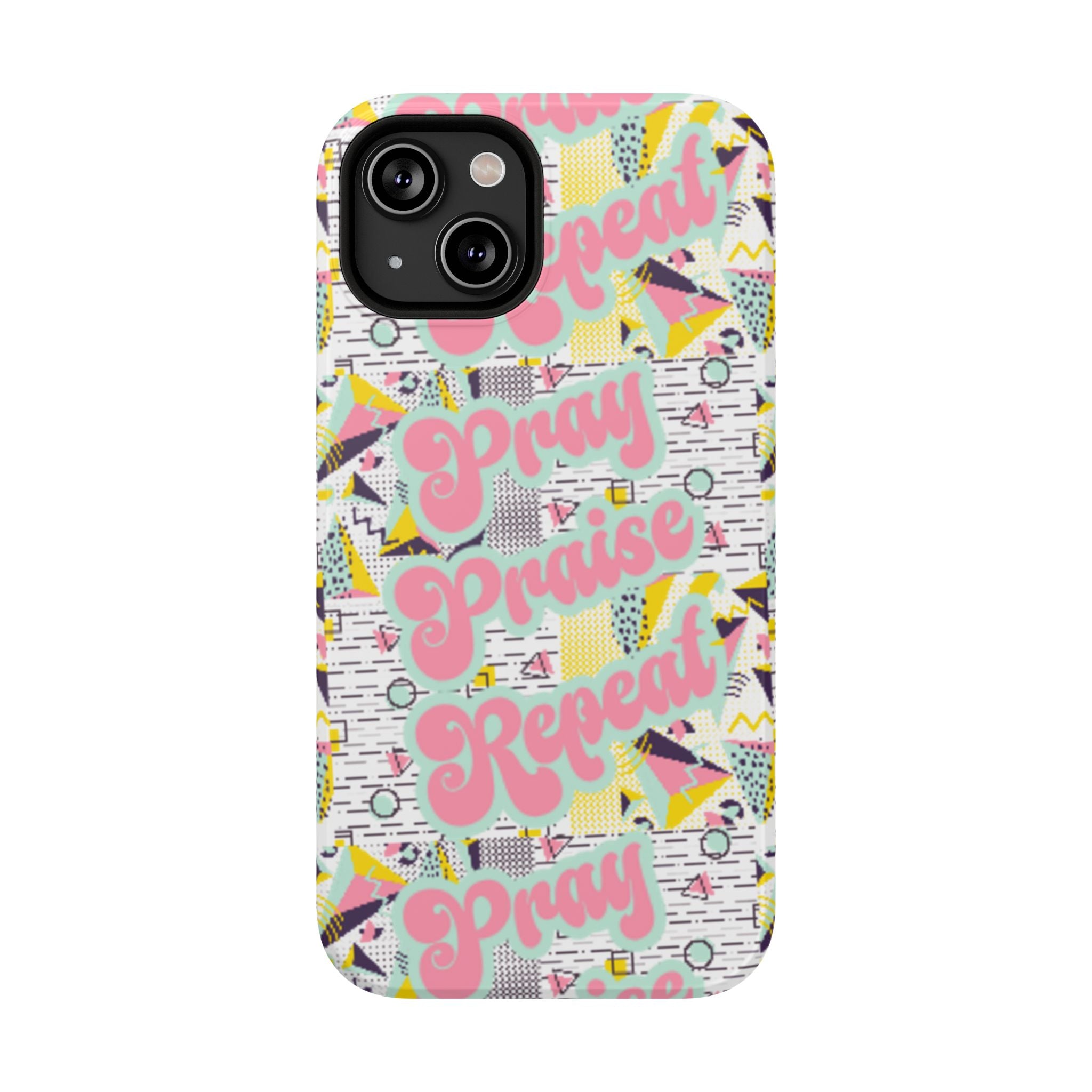 Retro Pray Praise Repeat Women's  Phone Case- Impact-Resistant Cases