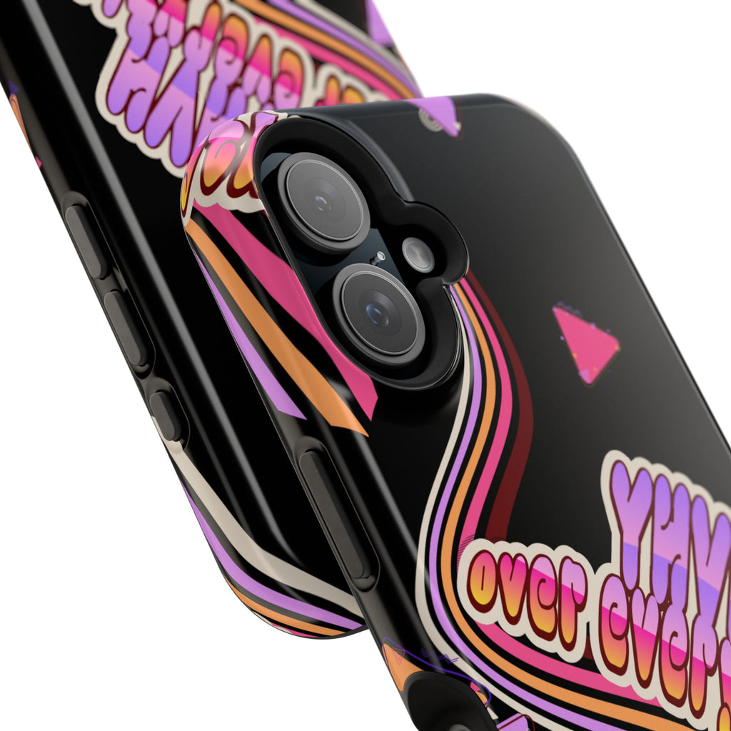 Retro 'YHVH over everything' Magnetic Phone Case — Impact-Resistant Protective Cover