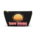 Women's 'Set free indeed'  — Sunset Accessory Pouch