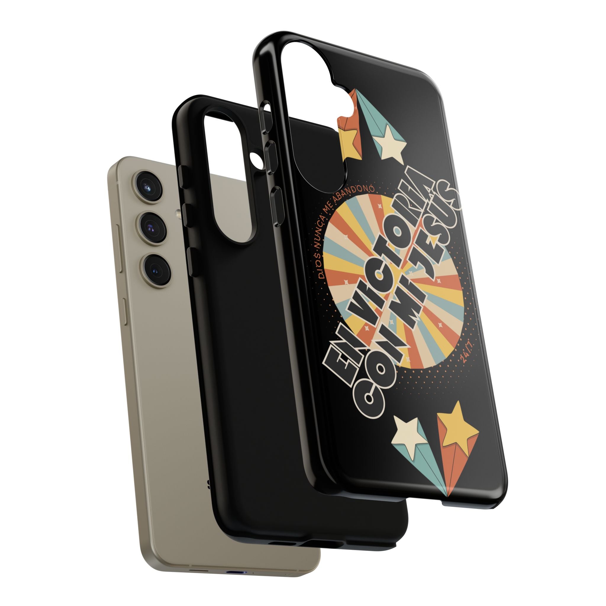 'En Victoria Con Jesús' Retro Protección de telefono