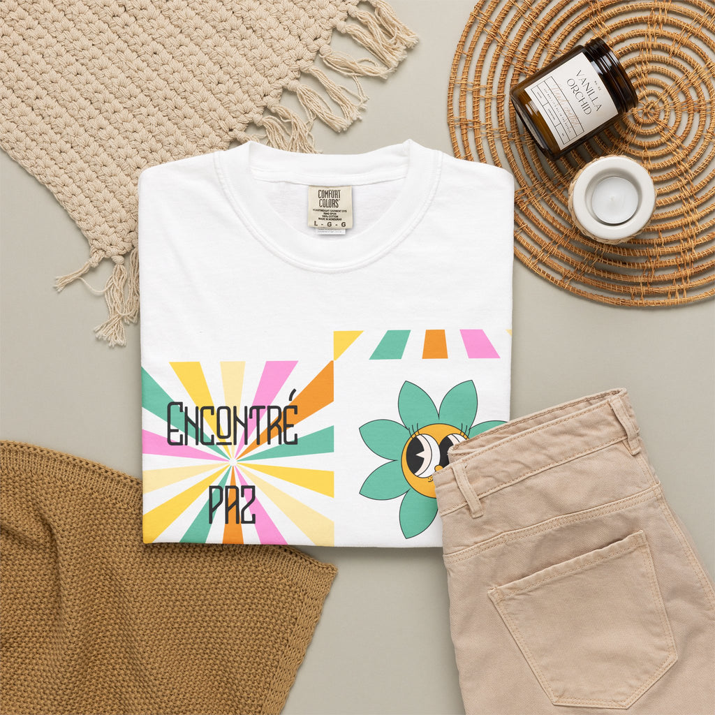 Woman's Spanish "Encontré paz en Jesús"- Camisa Retro Español