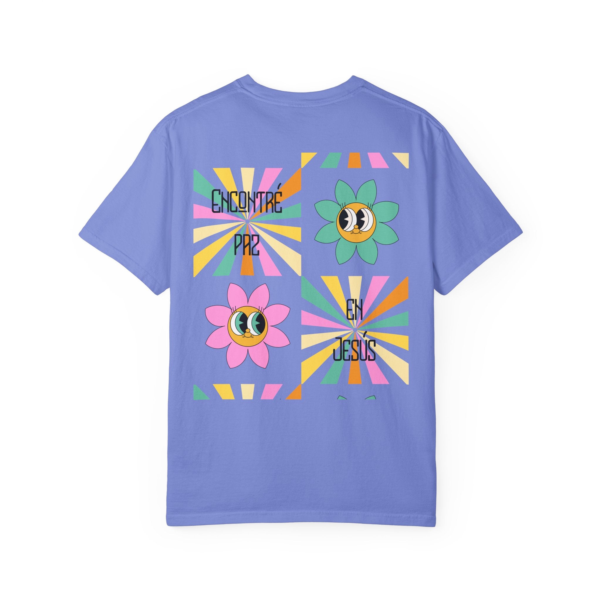 Woman's Spanish "Encontré paz en Jesús"- Camisa Retro Español