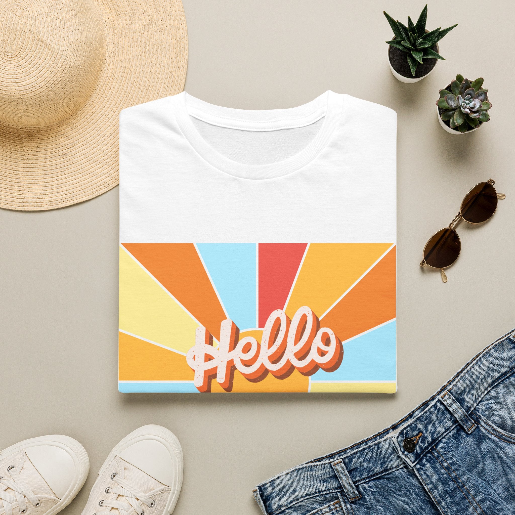 Men's Hello New Me Retro Tee — BACK: 2 Corinthians 5:17