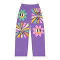 'I found peace in Jesus' Pajama Pants — Purple Retro Peace Lounge Pants