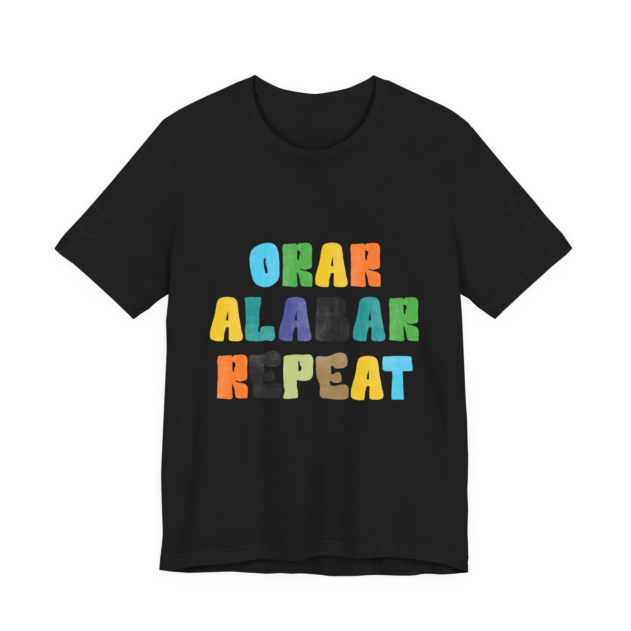 Men's Bilingual "Orar Alabar Repeat" T-Shirt – Camisa de hombres Bilingüe