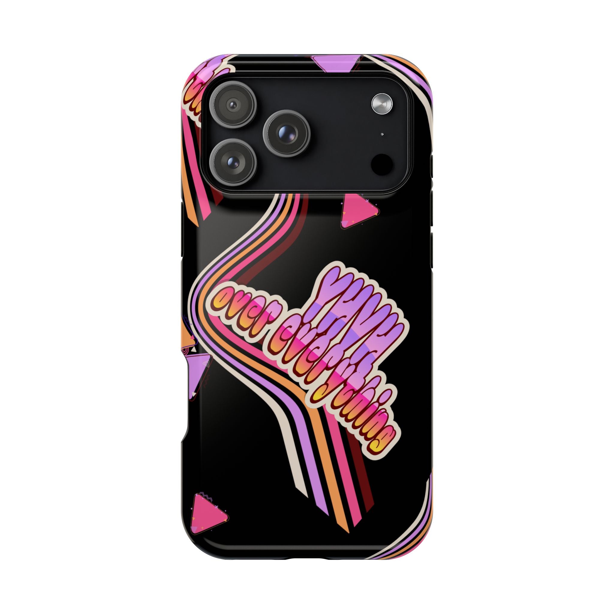 Retro 'YHVH over everything' Magnetic Phone Case — Impact-Resistant Protective Cover