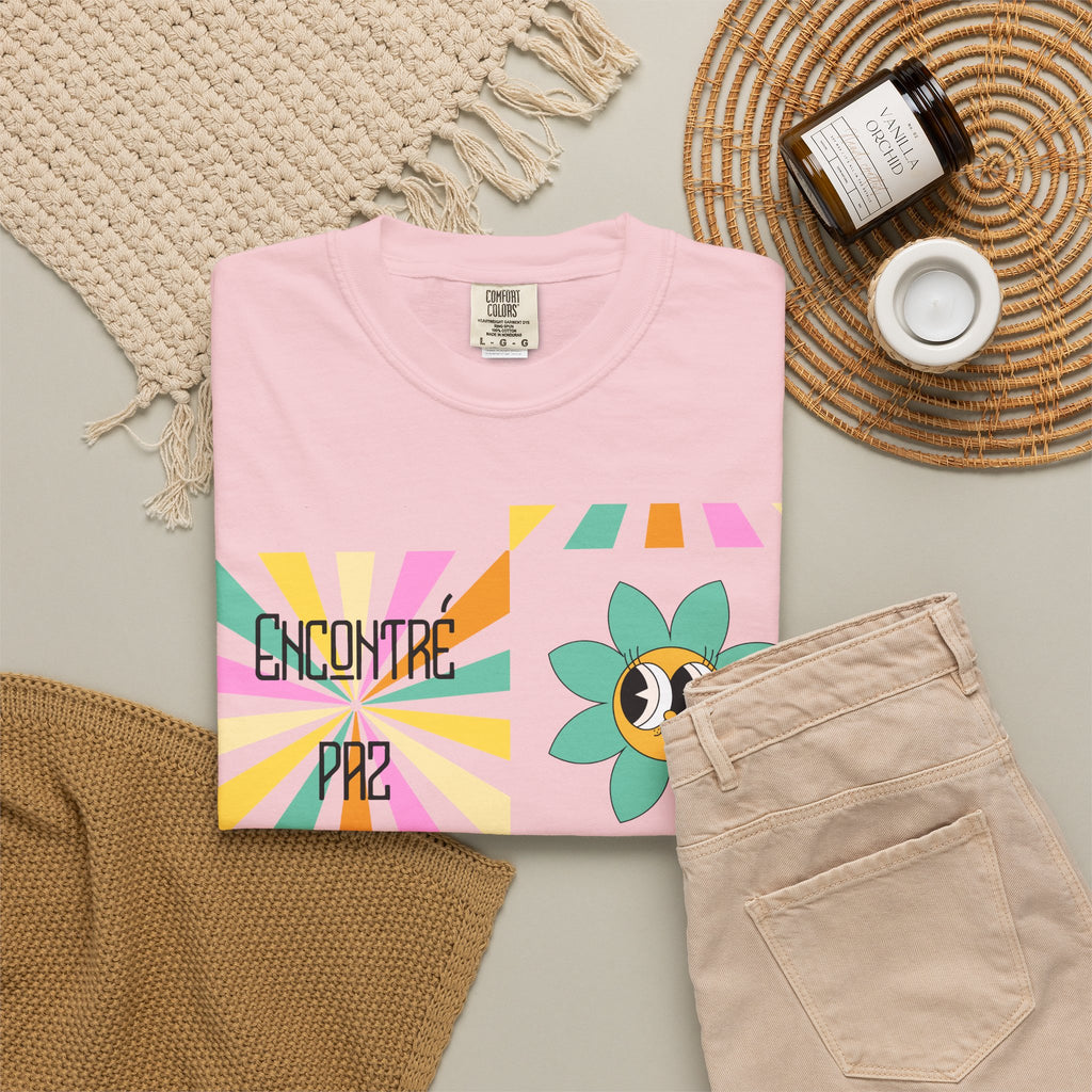 Woman's Spanish "Encontré paz en Jesús"- Camisa Retro Español
