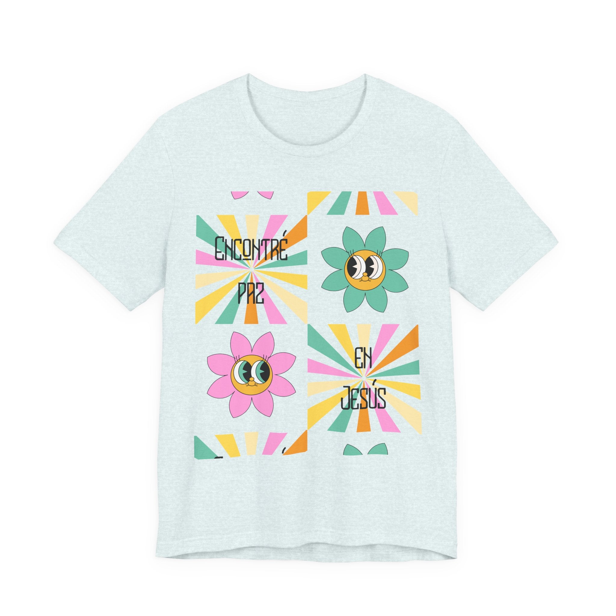 Woman's Spanish "Encontré paz en Jesús"- Camisa Retro Español