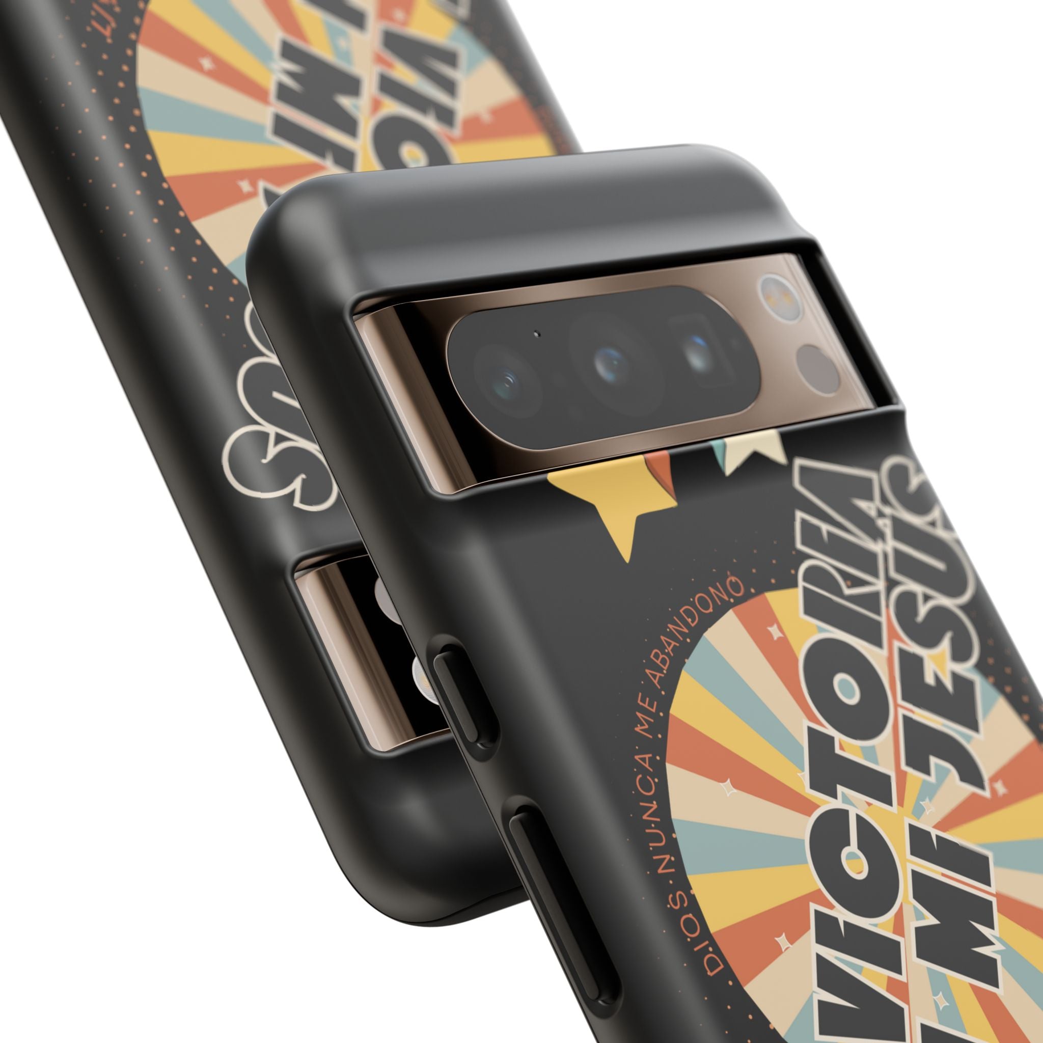 'En Victoria Con Jesús' Retro Protección de telefono