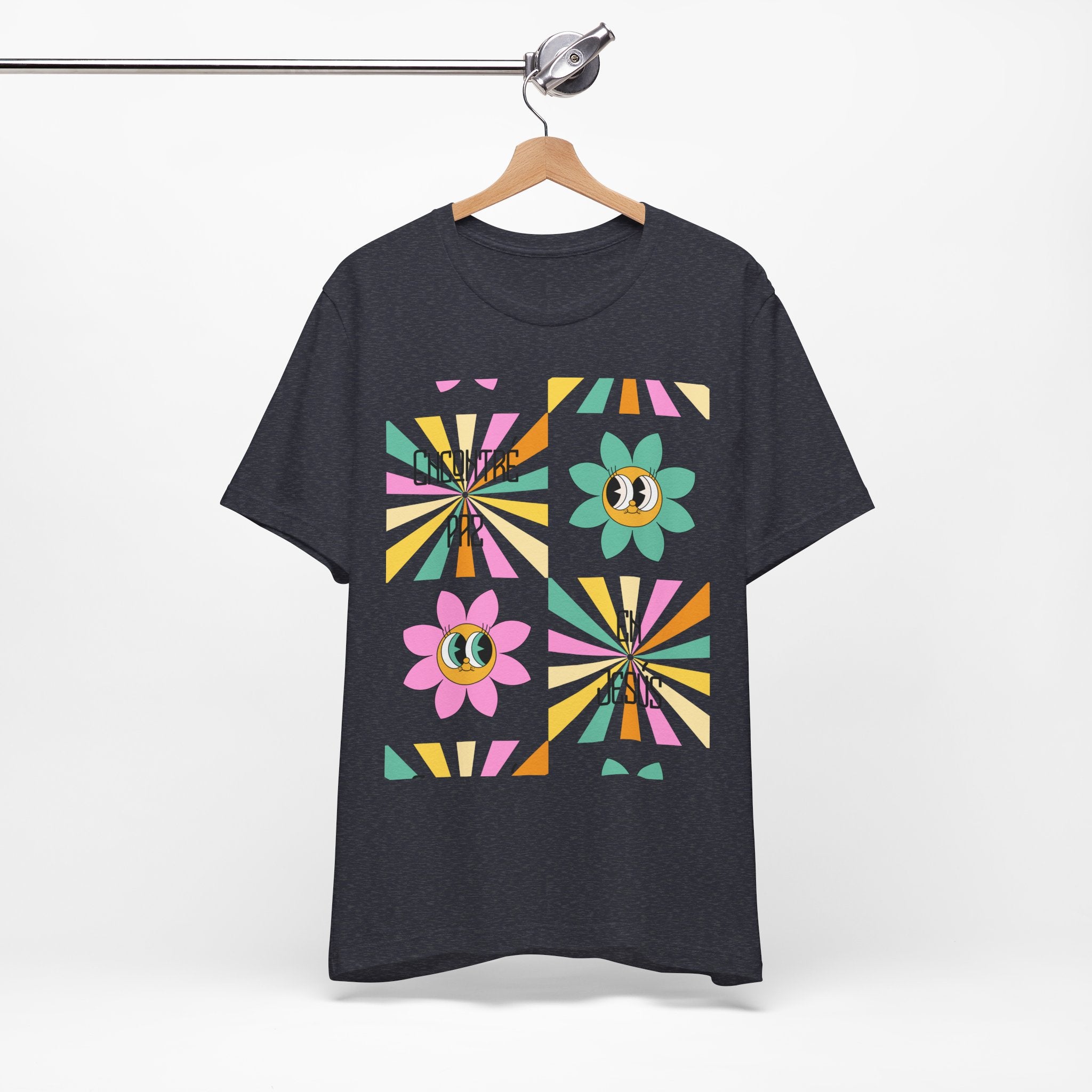 Woman's Spanish "Encontré paz en Jesús"- Camisa Retro Español