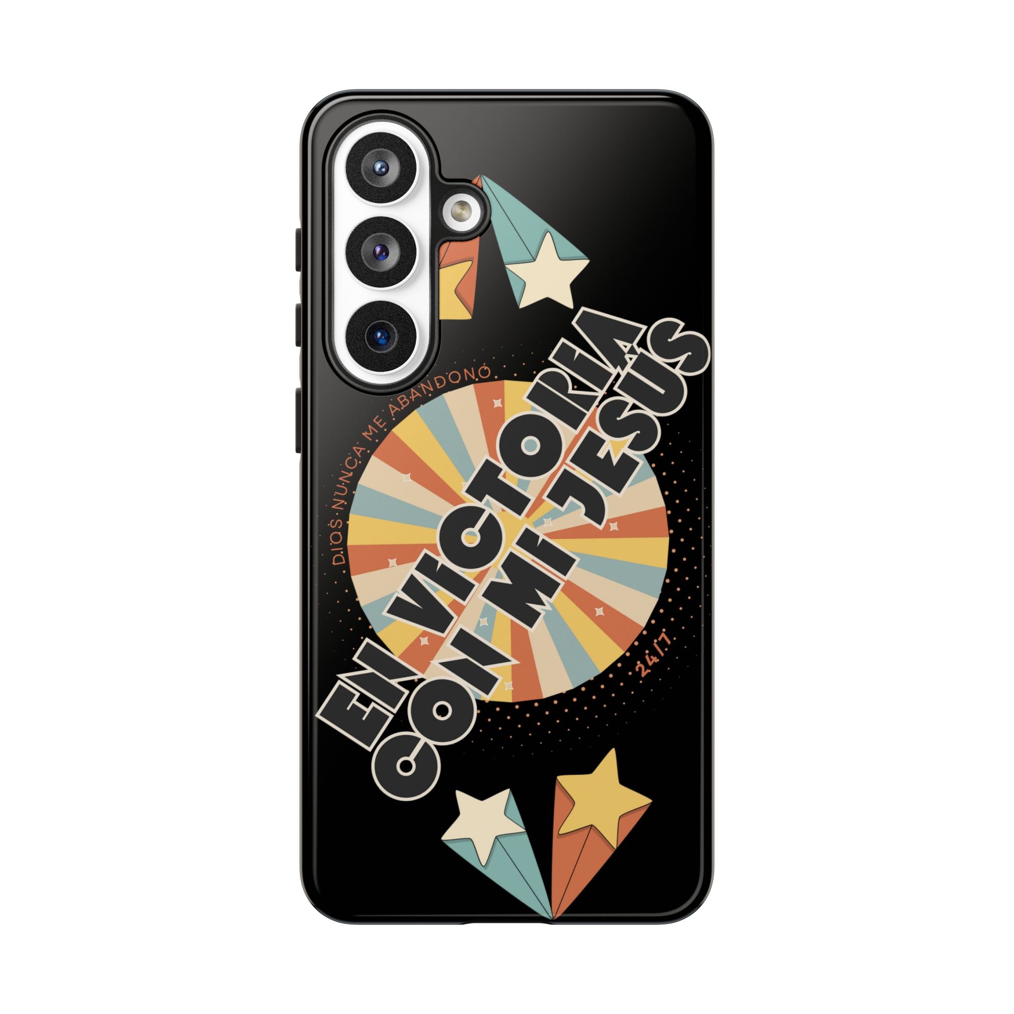 'En Victoria Con Jesús' Retro Protección de telefono