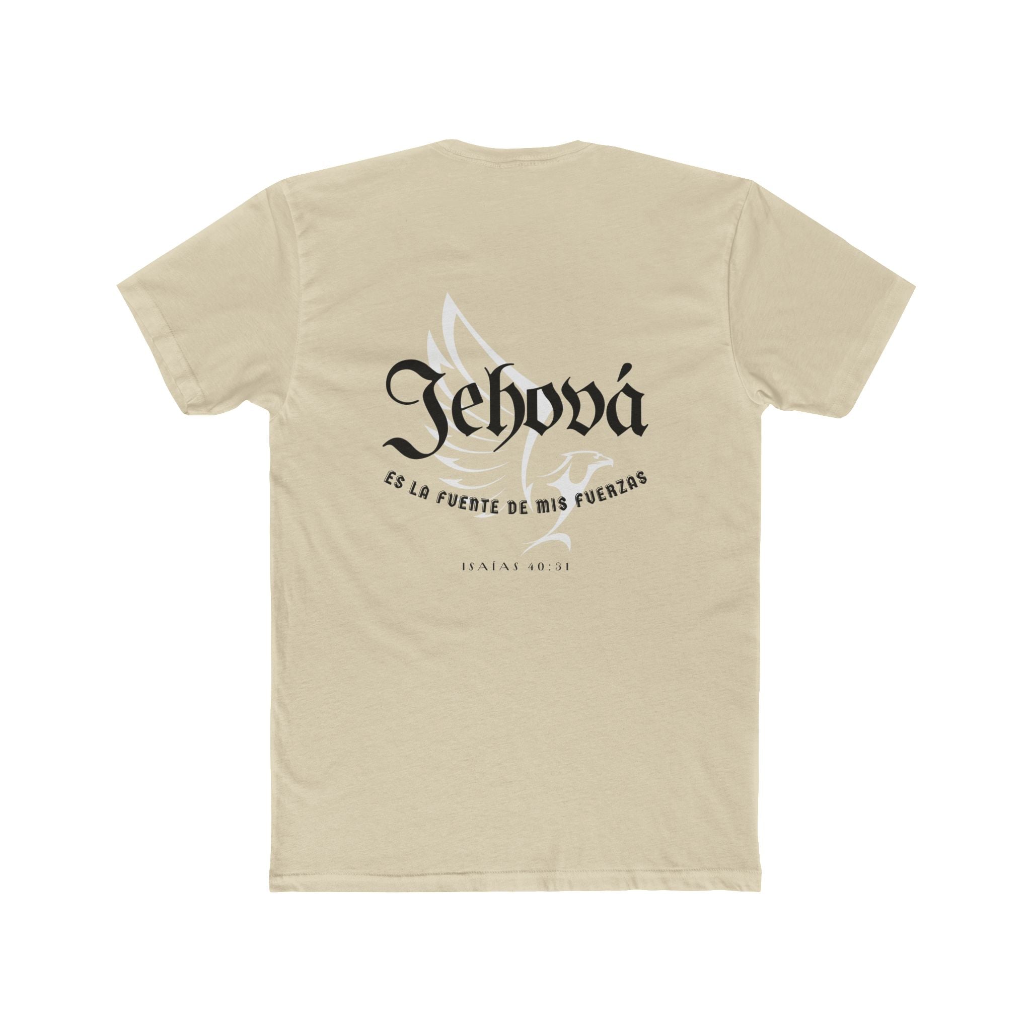 Isaías 40:31 Camisa para hombres — "Jehová es la fuente de mis fuerzas" Christian Faith T‑Shirt