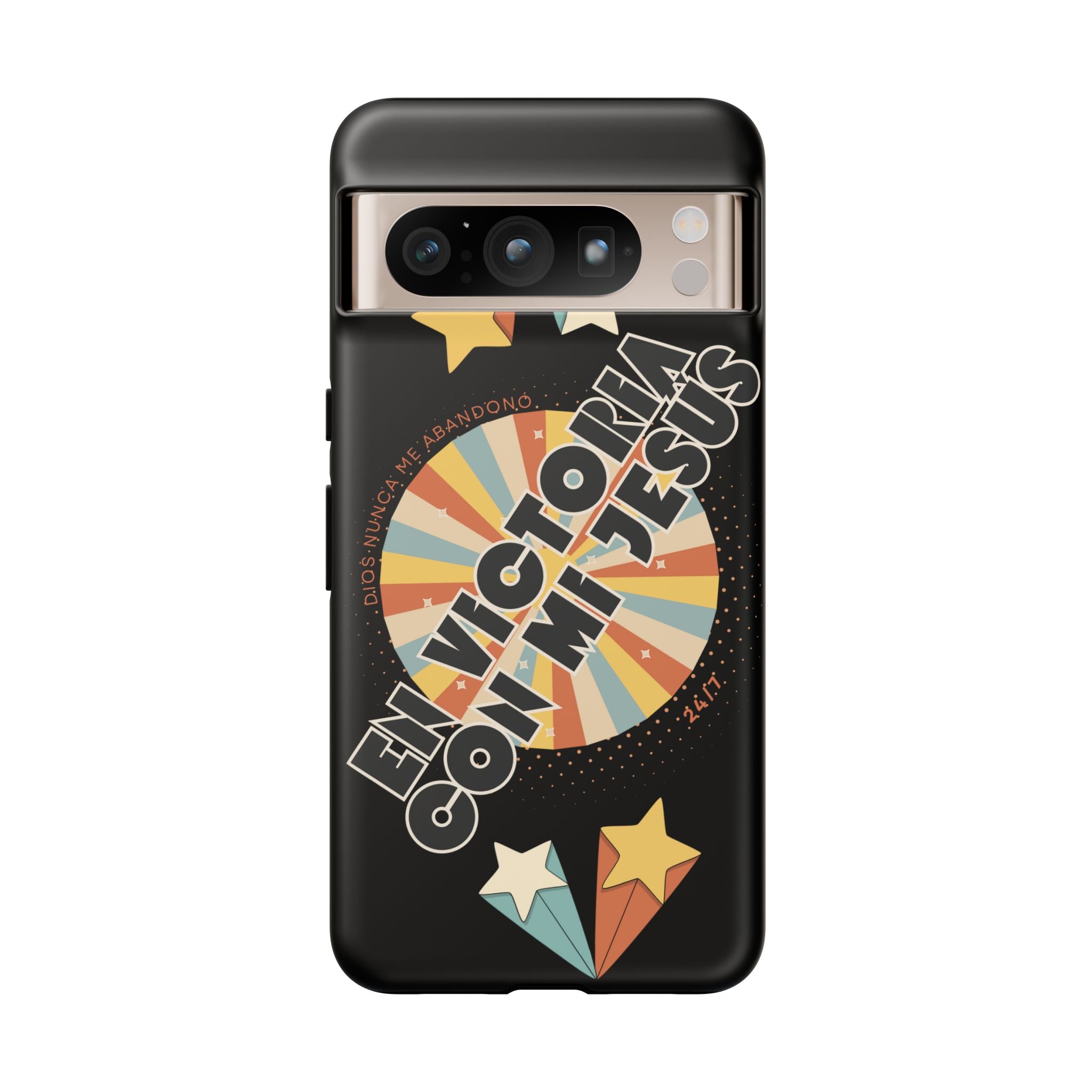 'En Victoria Con Jesús' Retro Protección de telefono