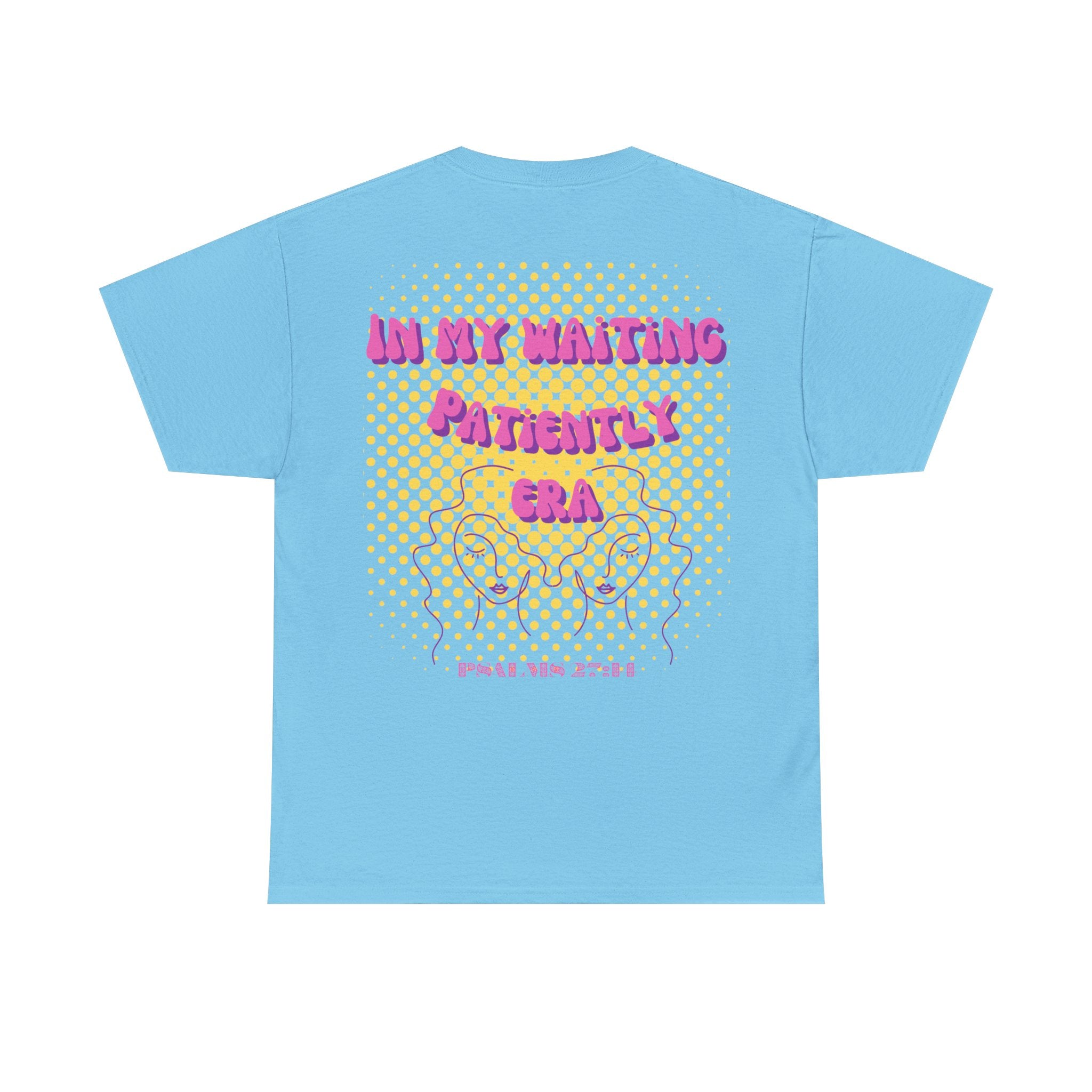 Women's 'In my Waiting Patiently Era' Tee - Yellow Graphic Jersey Short Sleeve