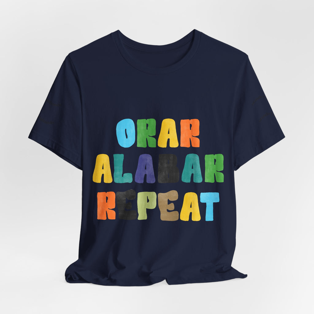 Men's Bilingual "Orar Alabar Repeat" T-Shirt – Camisa de hombres Bilingüe
