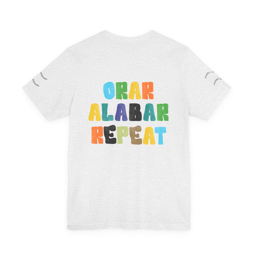 Men's Bilingual "Orar Alabar Repeat" T-Shirt – Camisa de hombres Bilingüe