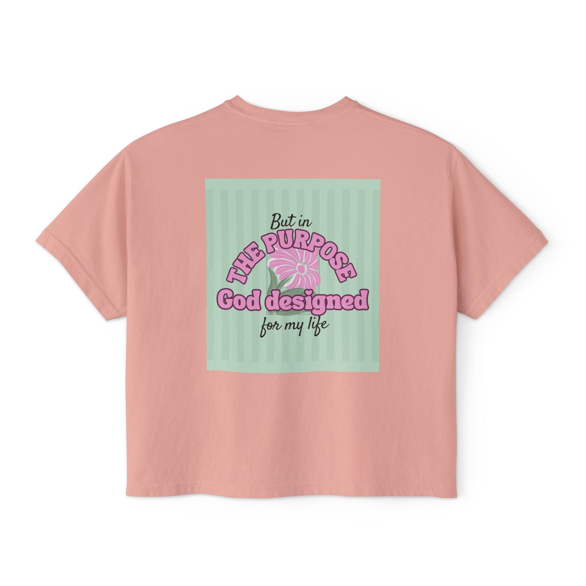 Women’s Retro Boxy Tee — 'My place is not in what this world can give me, But in the purpose God designed for my life'