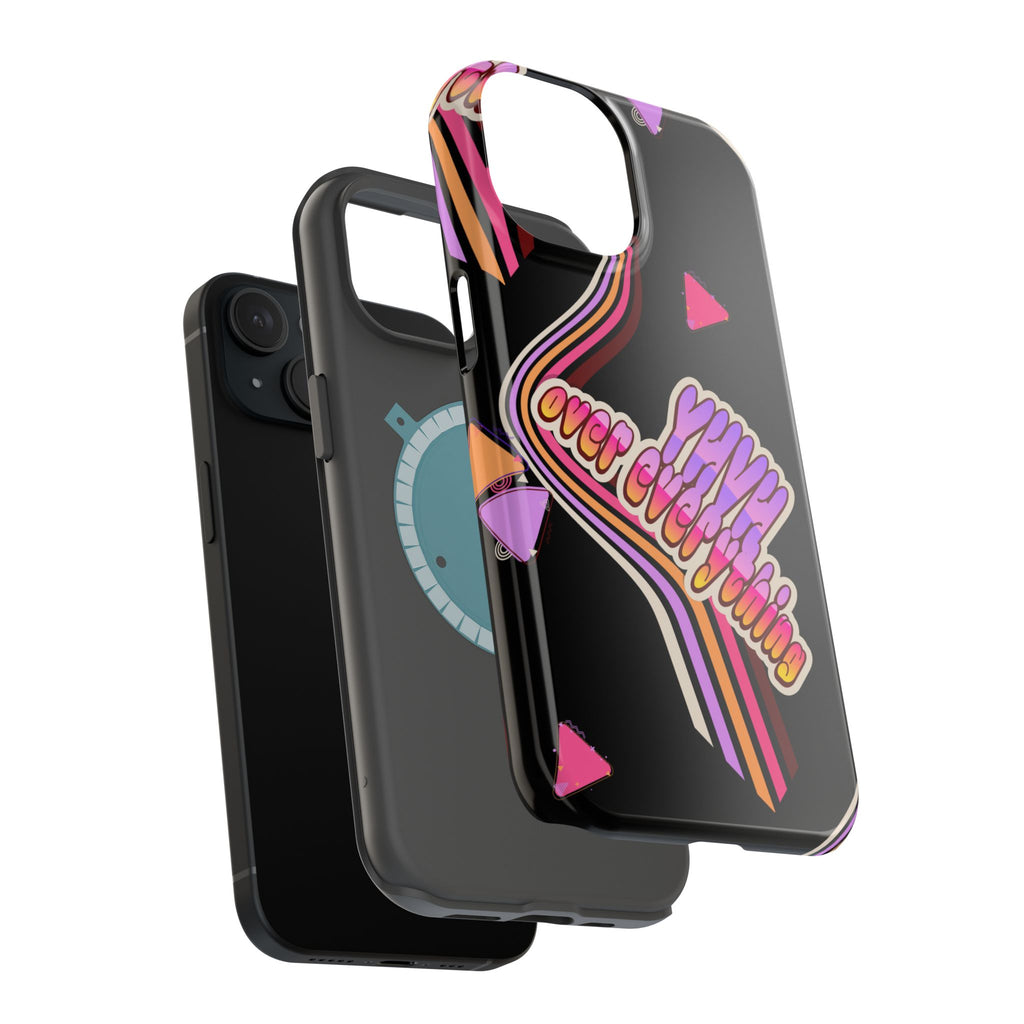 Retro 'YHVH over everything' Magnetic Phone Case — Impact-Resistant Protective Cover