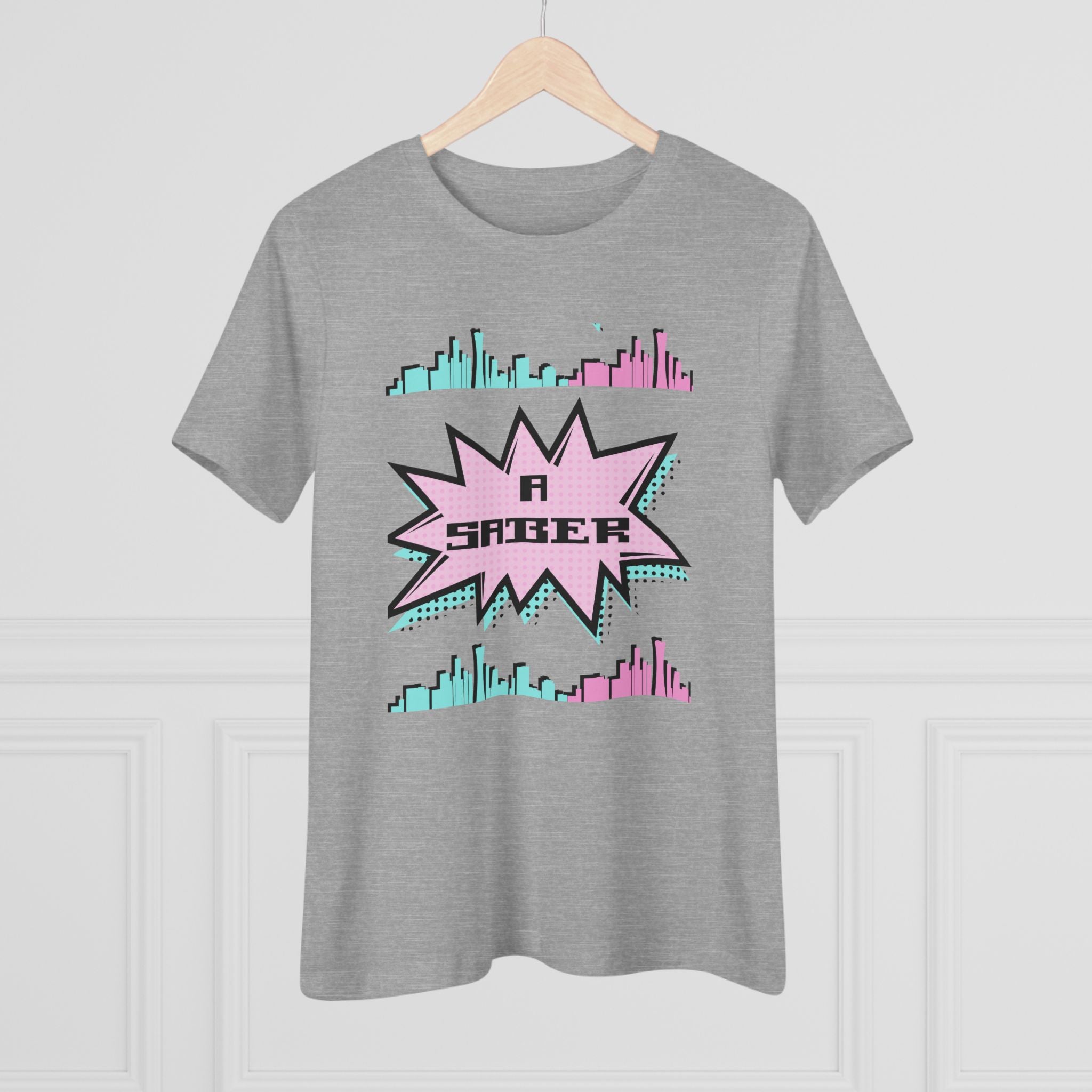 Women's Spanish 'A Saber' Cotton Tee – Retro Español Graphic T-Shirt
