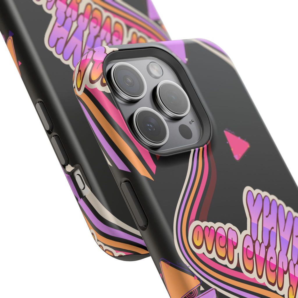 Retro 'YHVH over everything' Magnetic Phone Case — Impact-Resistant Protective Cover