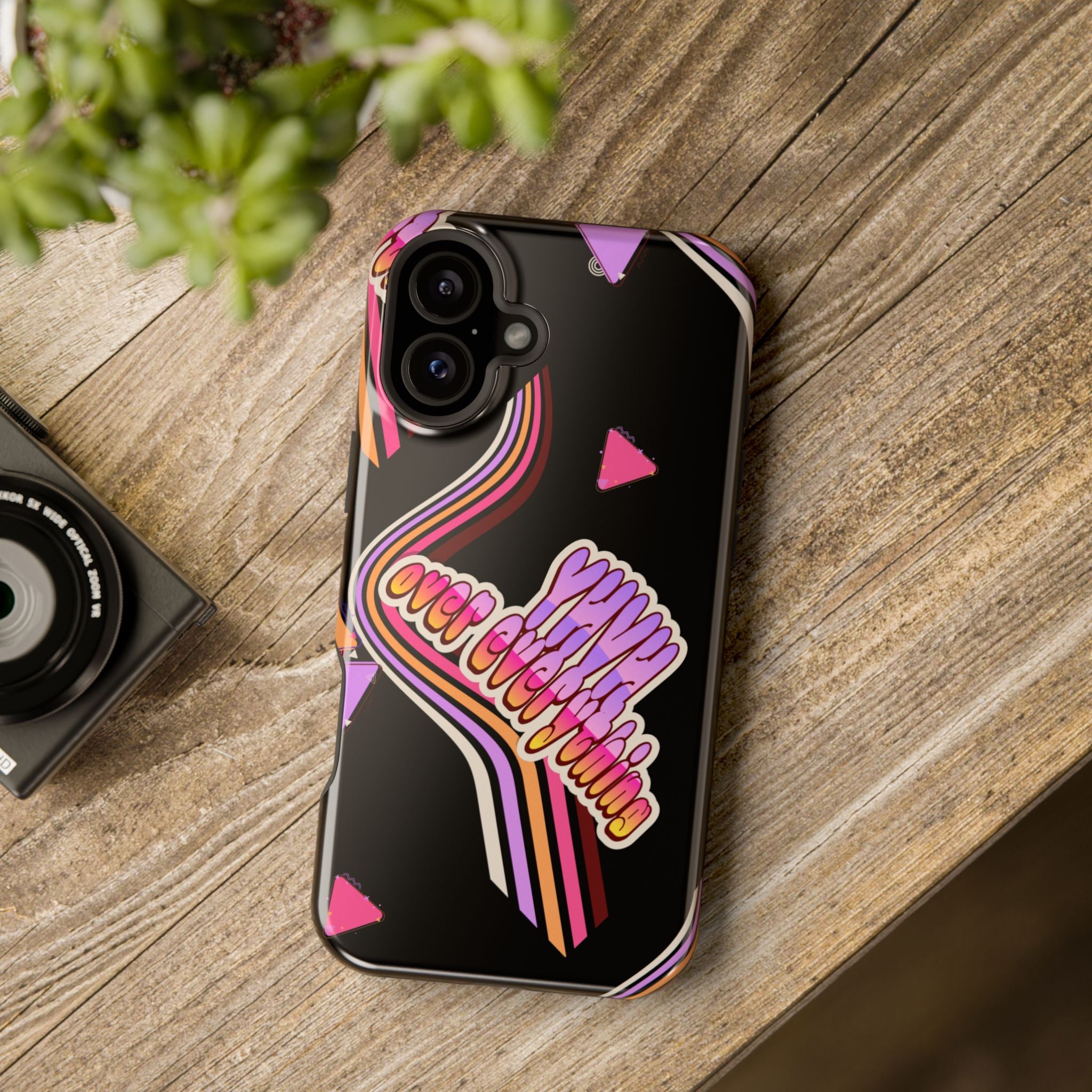 Retro 'YHVH over everything' Magnetic Phone Case — Impact-Resistant Protective Cover