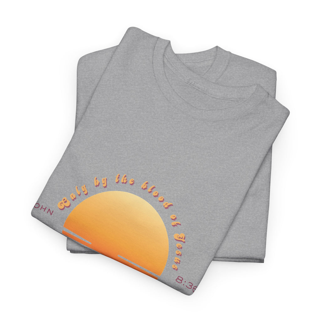 Women's 'Set free indeed' John 8:36- Heavy Cotton Tee