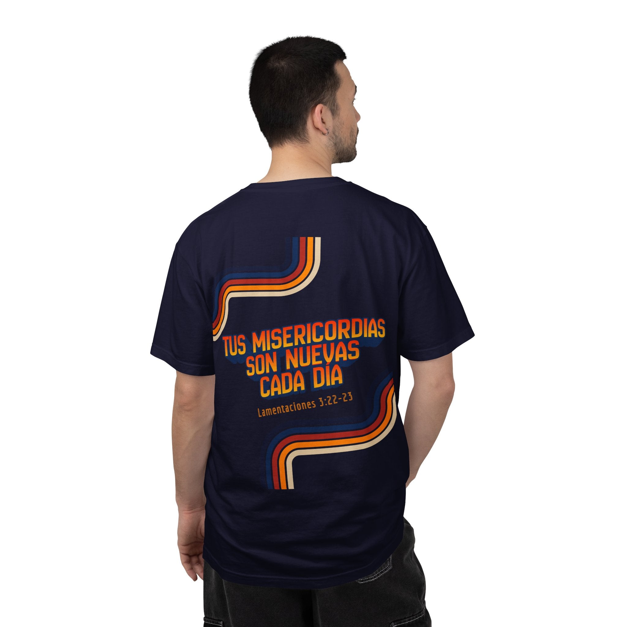 Hombres-Misericordia de Dios Sal 63:3/Lam 3:22-23— Diseño 'retro' cristiano para hombres