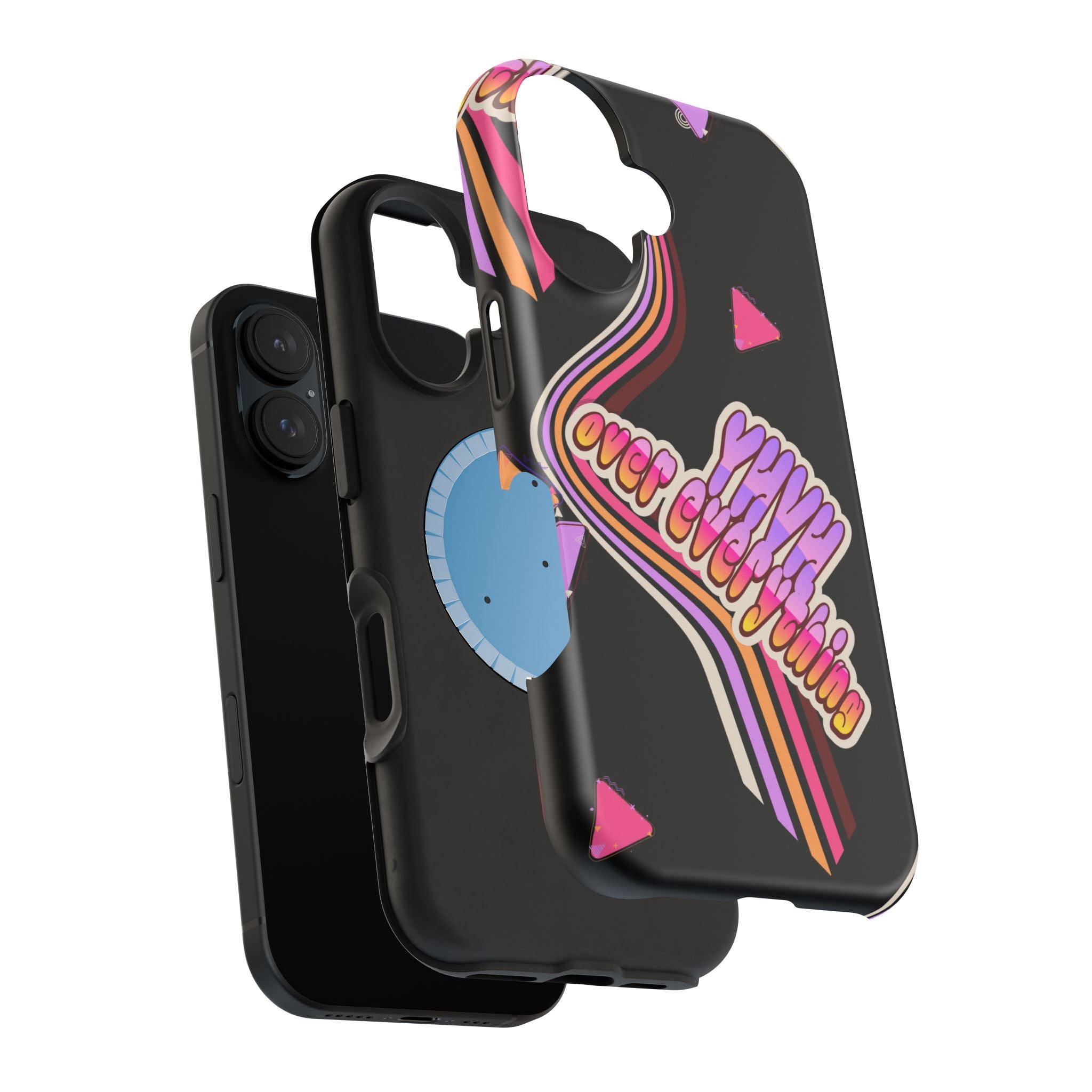 Retro 'YHVH over everything' Magnetic Phone Case — Impact-Resistant Protective Cover