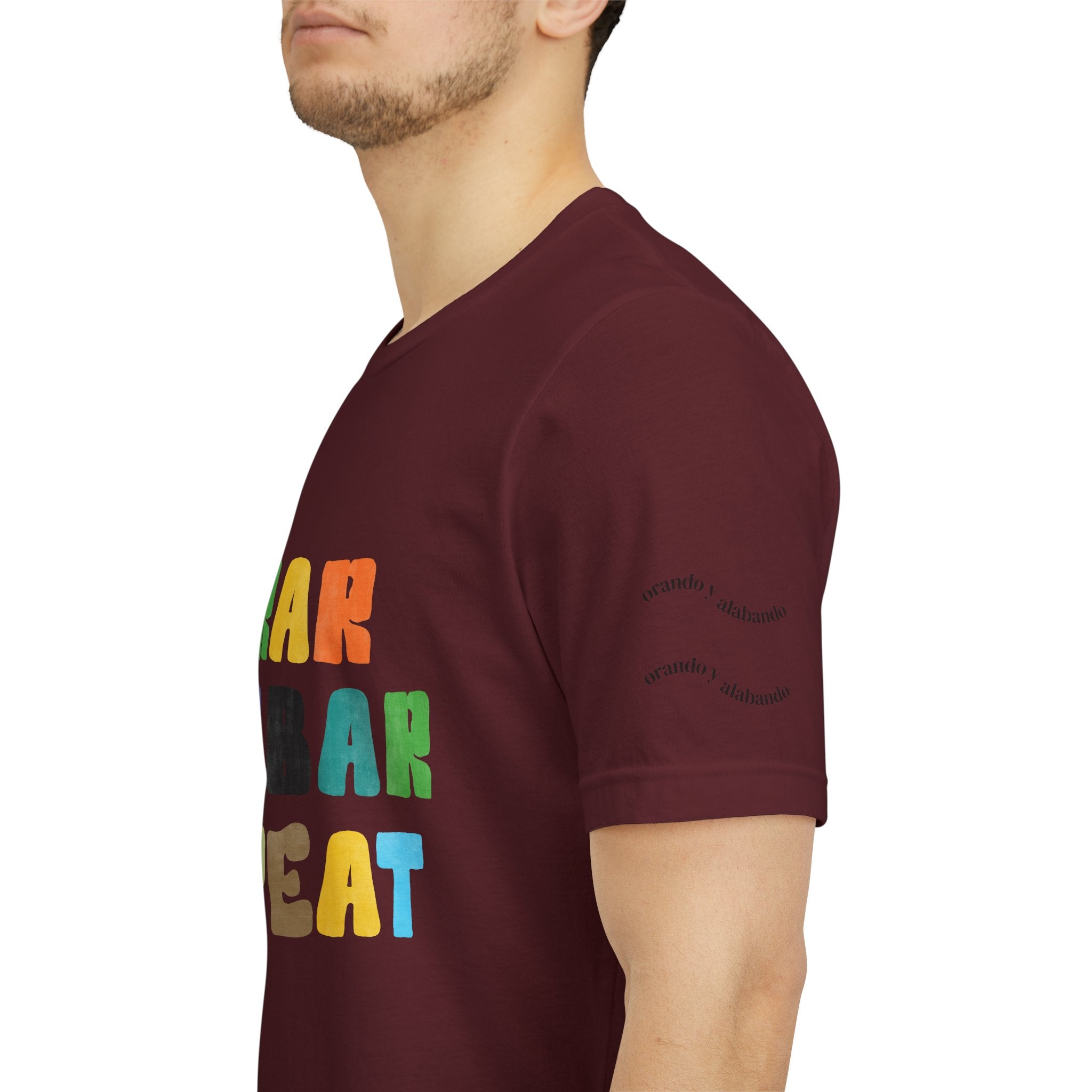Men's Bilingual "Orar Alabar Repeat" T-Shirt – Camisa de hombres Bilingüe