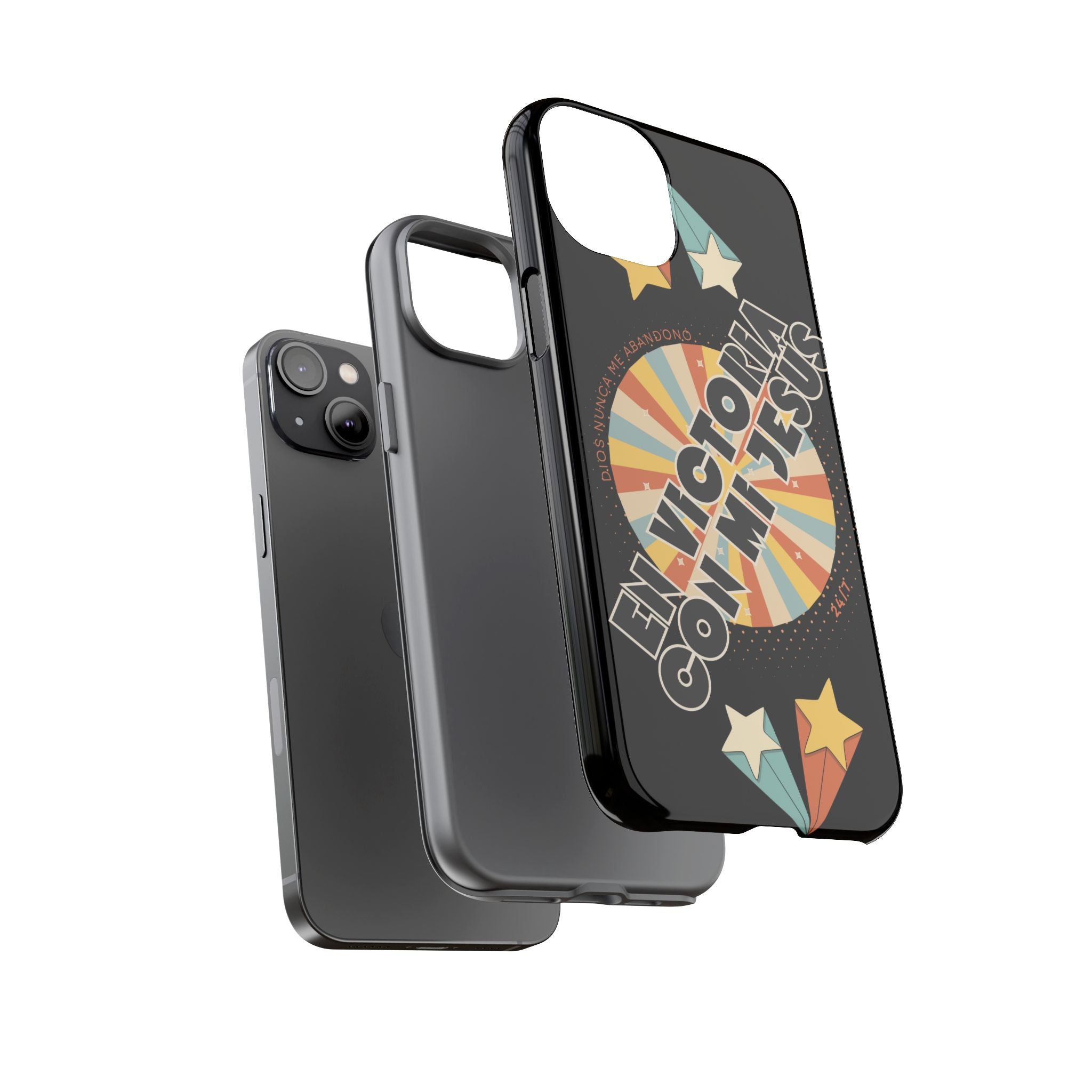 'En Victoria Con Jesús' Retro Protección de telefono