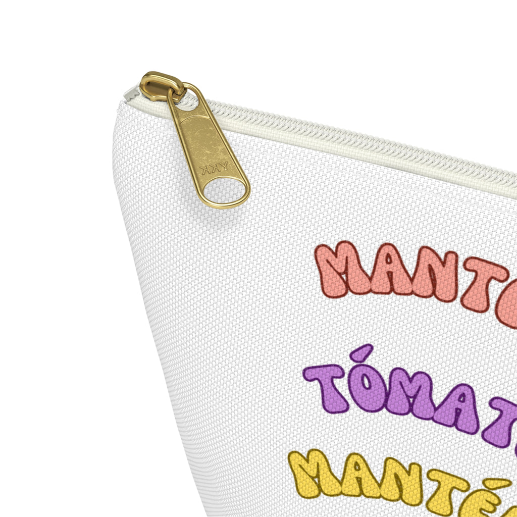 Accessory Pouch — Spanish Message “Mantén la Paciencia...”