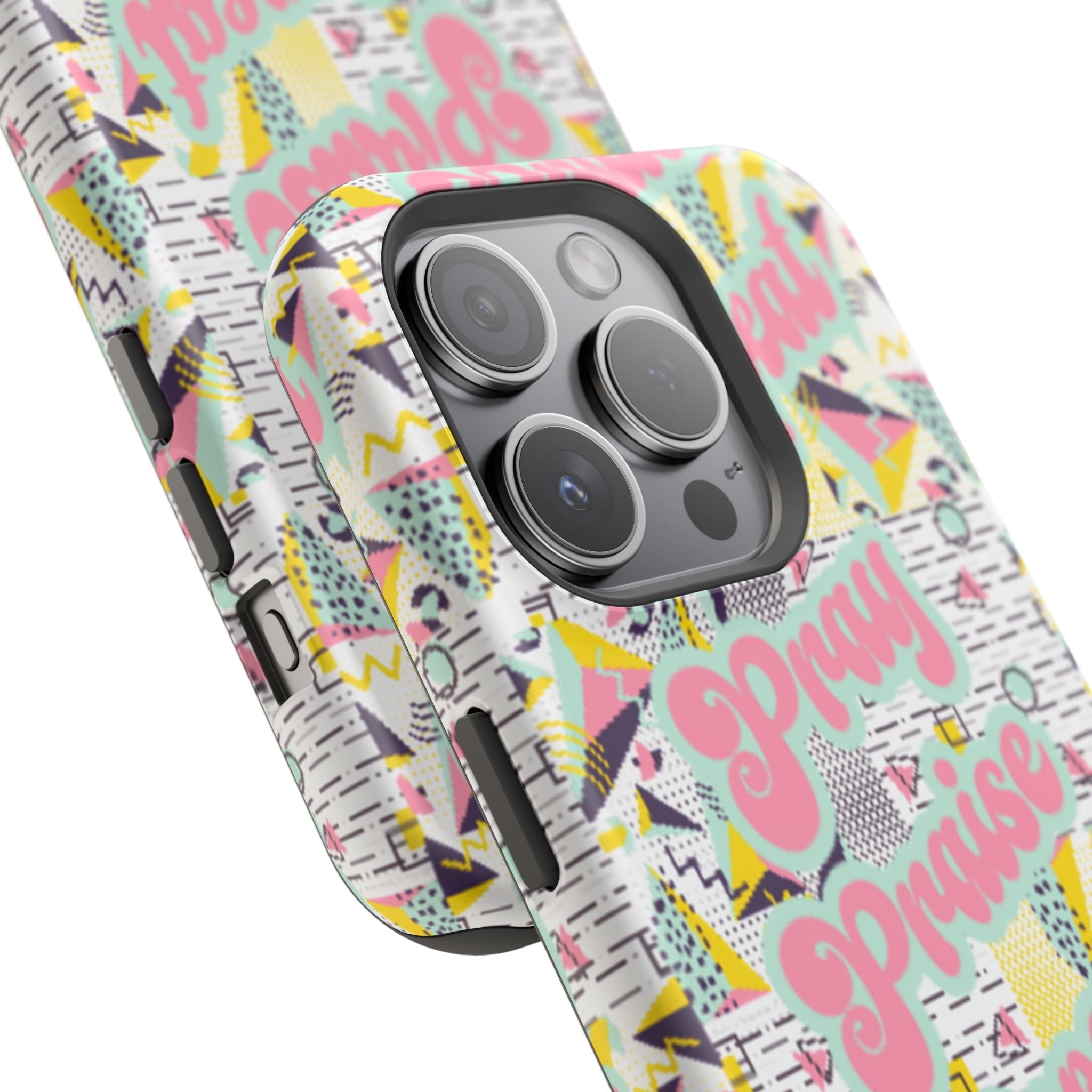 Retro Pray Praise Repeat Women's  Phone Case- Impact-Resistant Cases