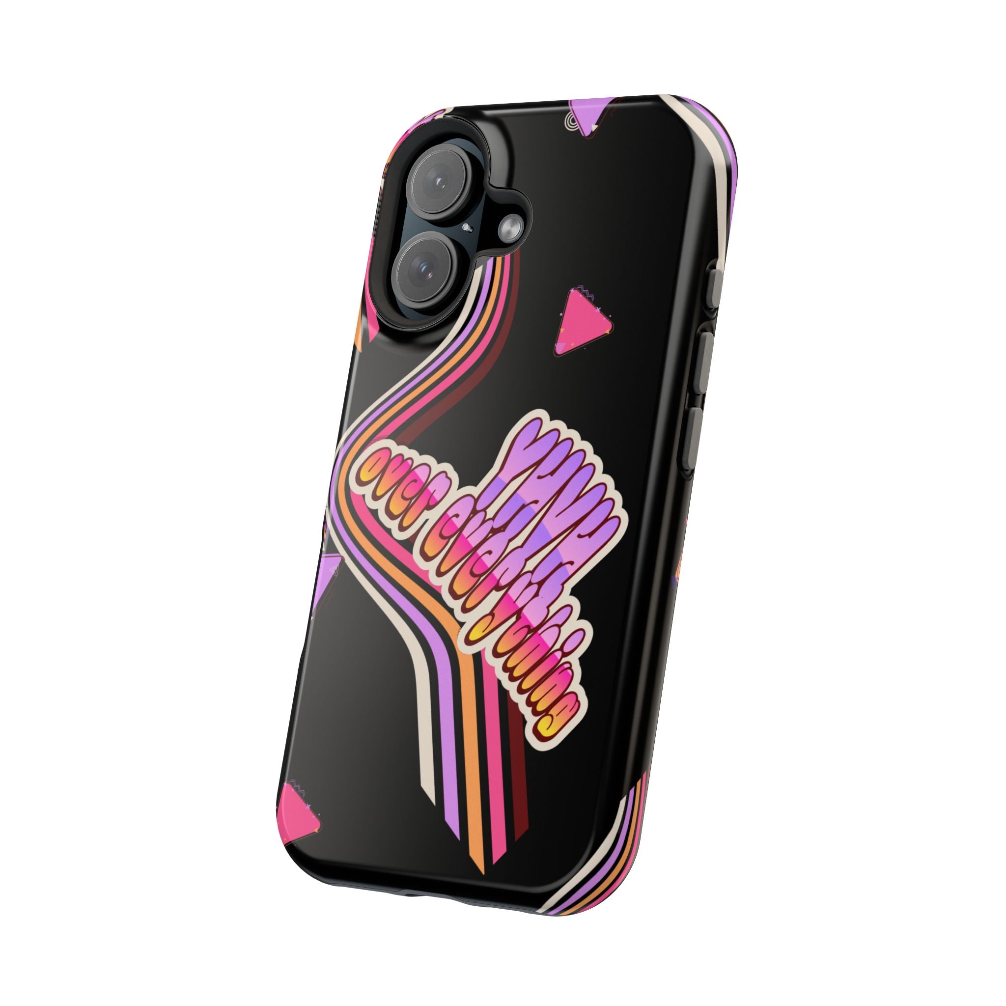 Retro 'YHVH over everything' Magnetic Phone Case — Impact-Resistant Protective Cover