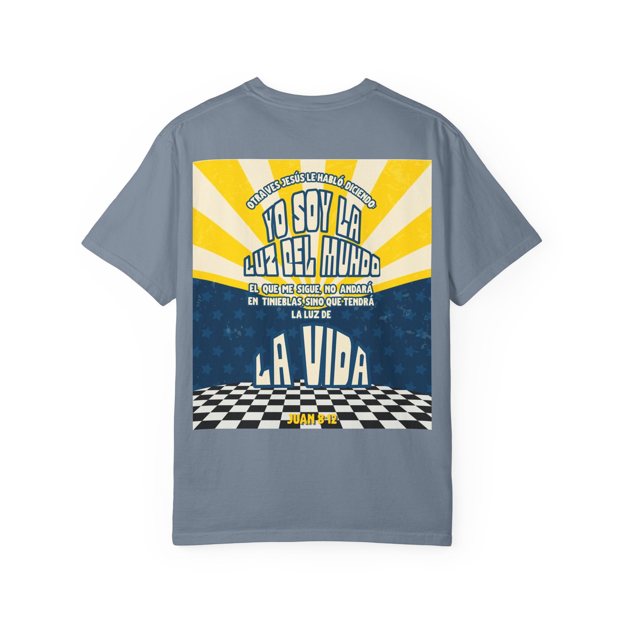 'Se esa luz que enciende a otros' Camisa para hombres — "Jesus les dijo: Yo Soy la Luz del Mundo" Juan 8:12
