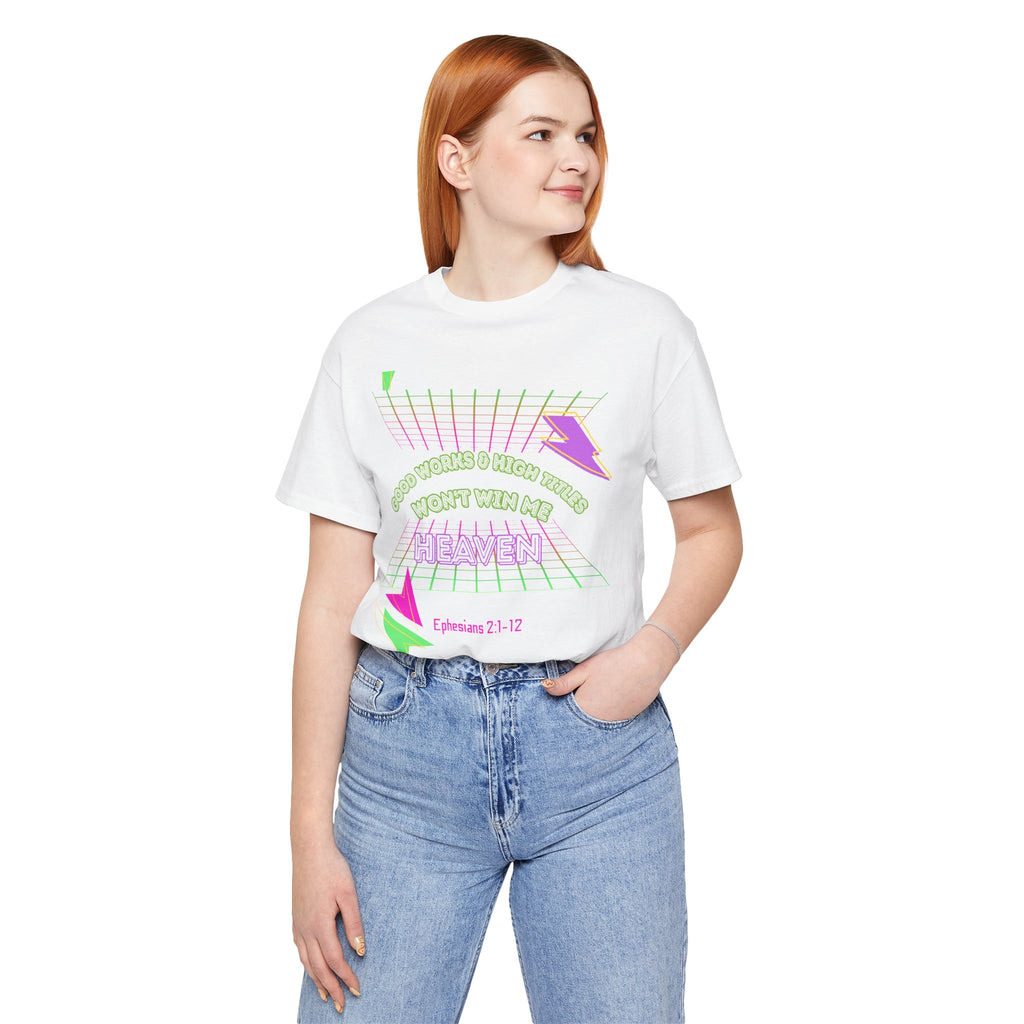 Woman's "Good works" Retro Tee— Ephesians 2:1-12 Retro Christian T-Shirt