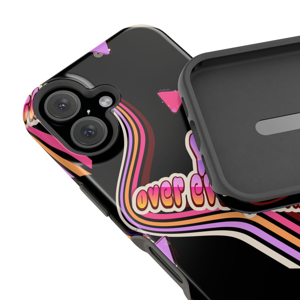 Retro 'YHVH over everything' Magnetic Phone Case — Impact-Resistant Protective Cover