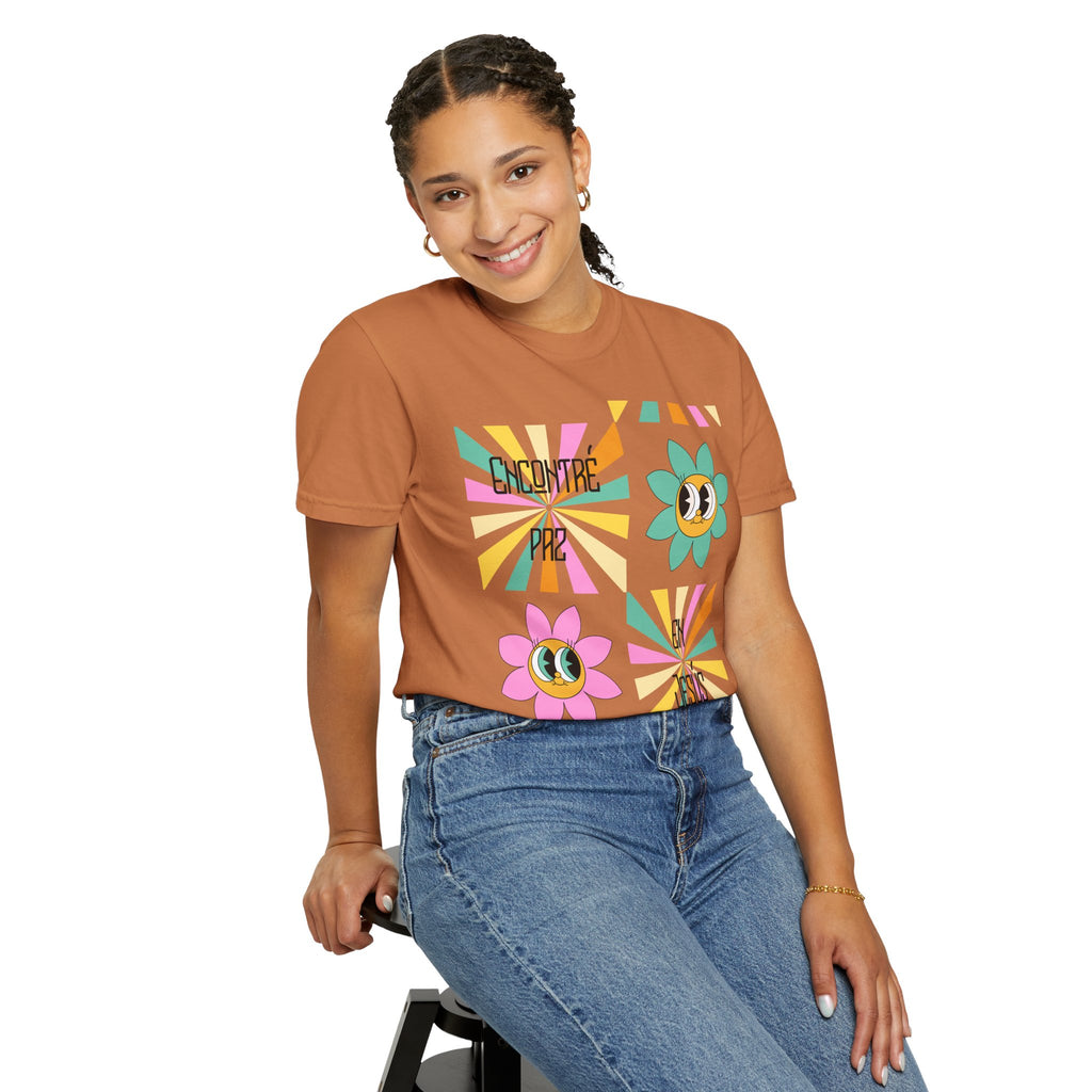 Woman's Spanish "Encontré paz en Jesús"- Camisa Retro Español