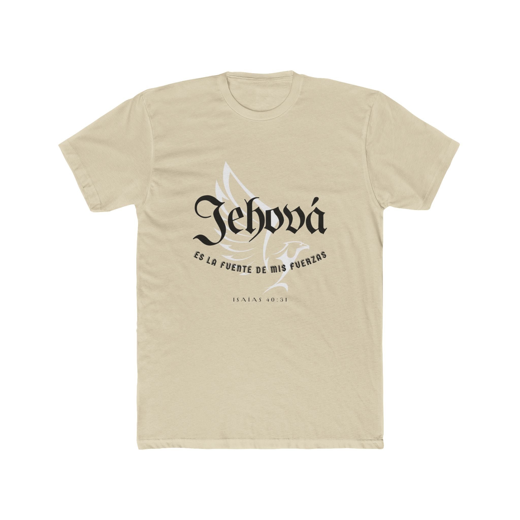 Isaías 40:31 Camisa para hombres — "Jehová es la fuente de mis fuerzas" Christian Faith T‑Shirt
