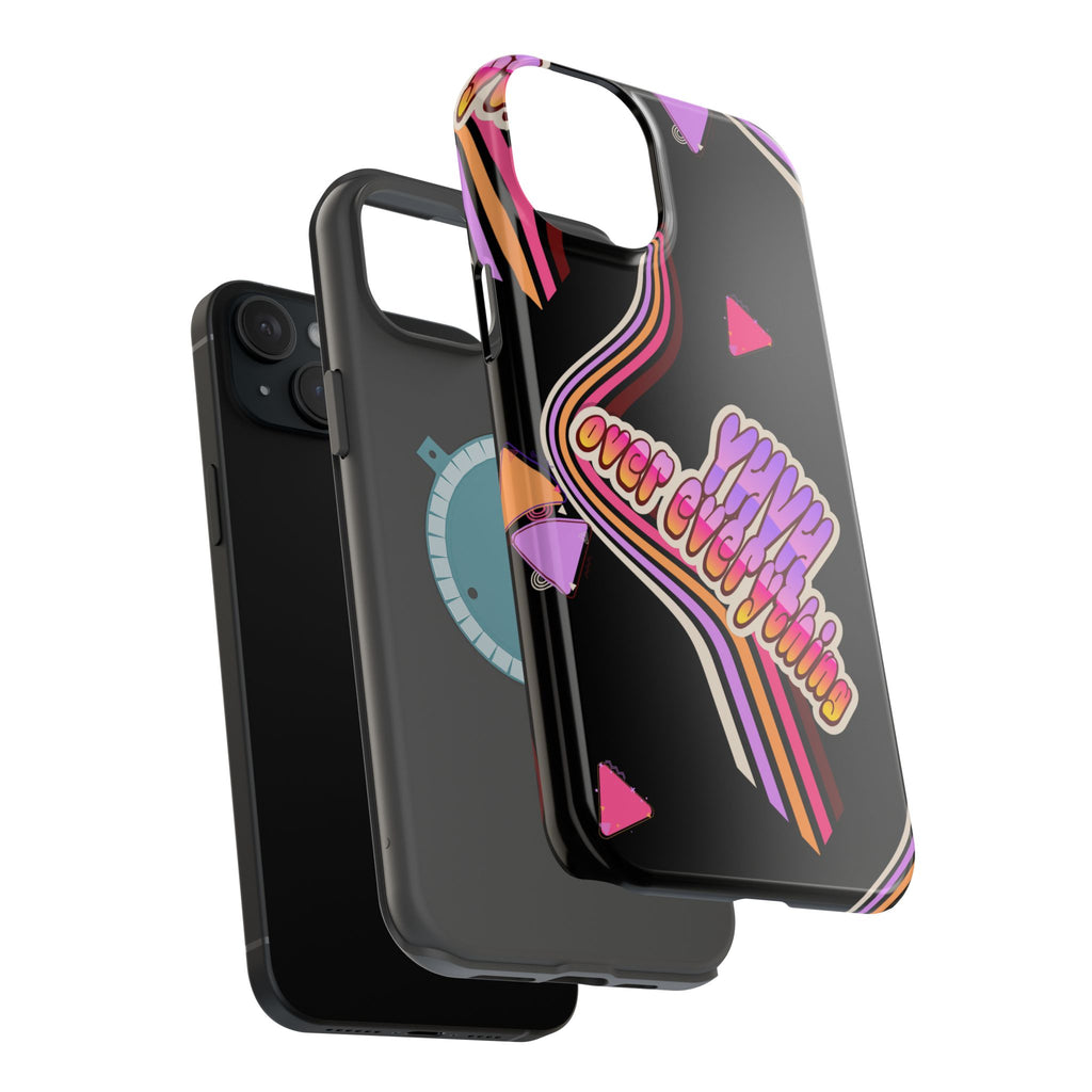 Retro 'YHVH over everything' Magnetic Phone Case — Impact-Resistant Protective Cover