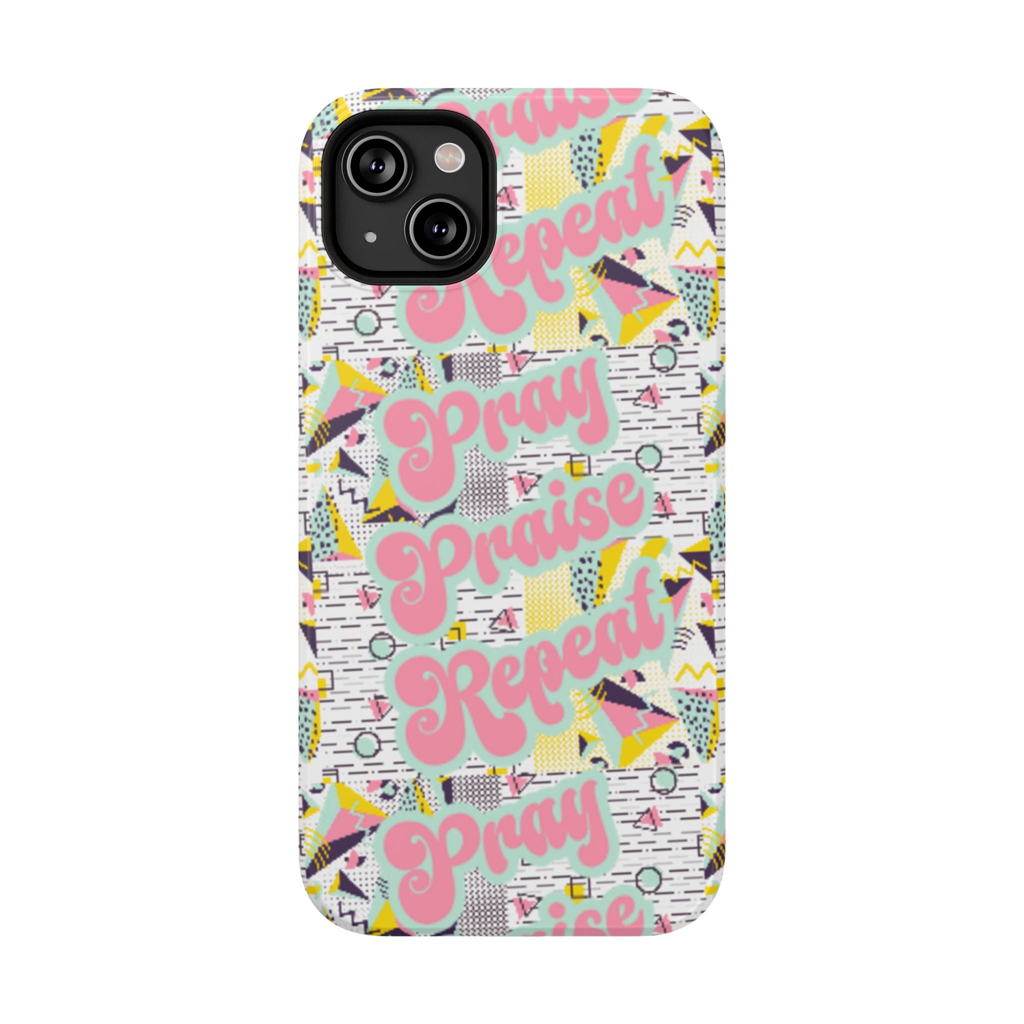 Retro Pray Praise Repeat Women's  Phone Case- Impact-Resistant Cases