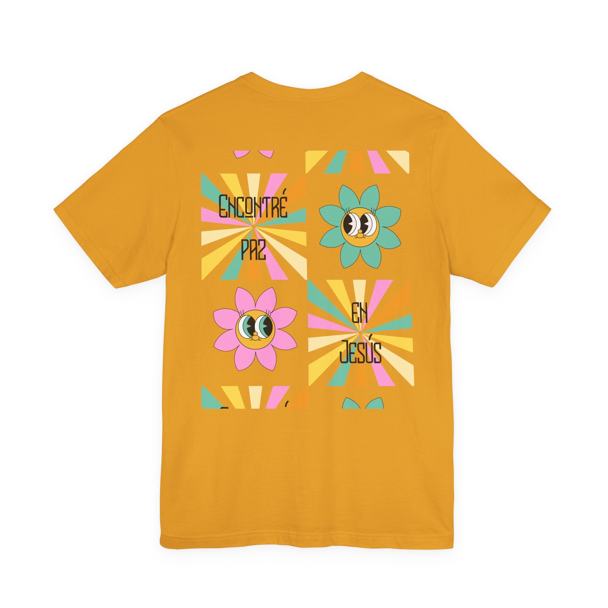 Woman's Spanish "Encontré paz en Jesús"- Camisa Retro Español