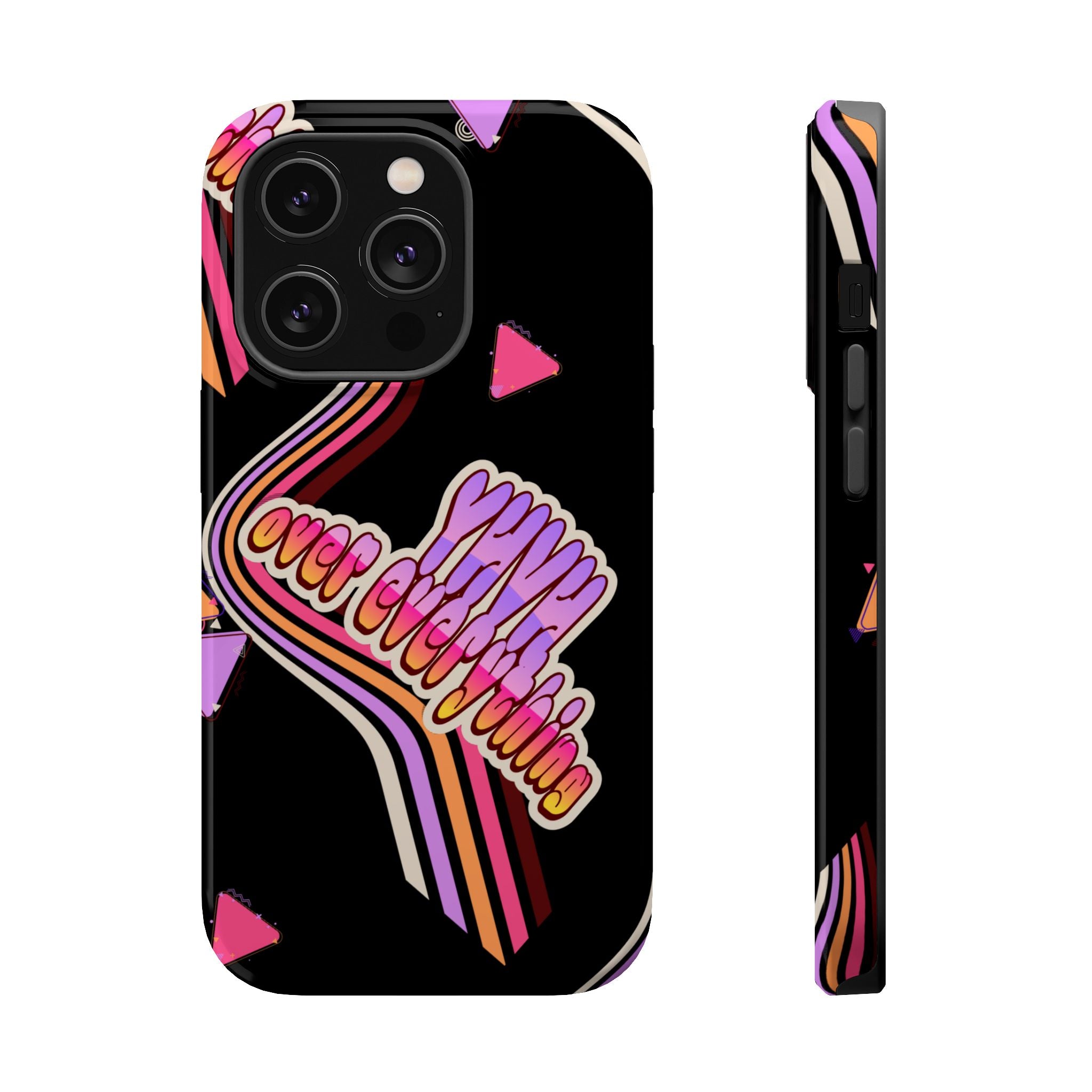 Retro 'YHVH over everything' Magnetic Phone Case — Impact-Resistant Protective Cover