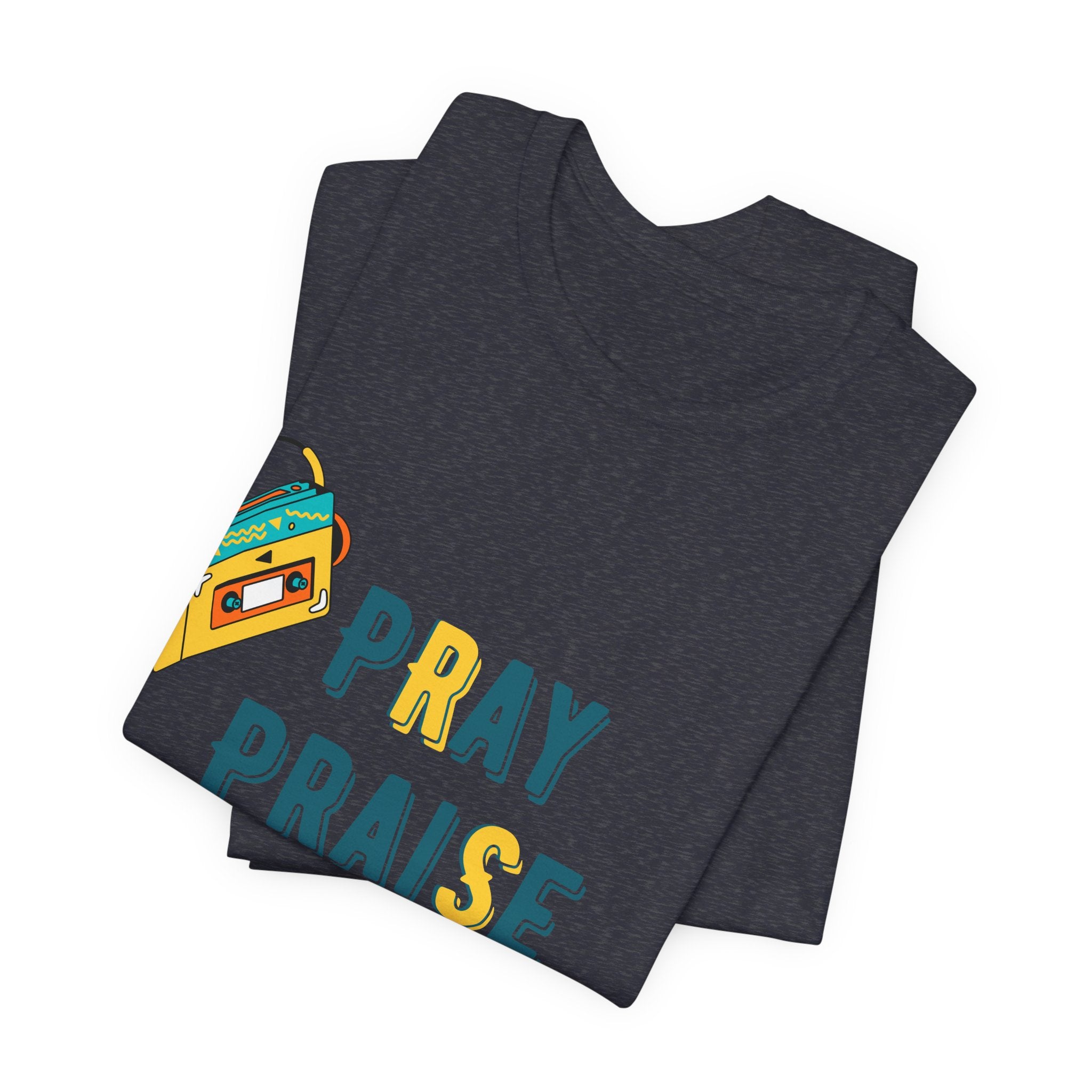 Men's Pray Praise Repeat T-Shirt — Vintage Boombox Christian Tee