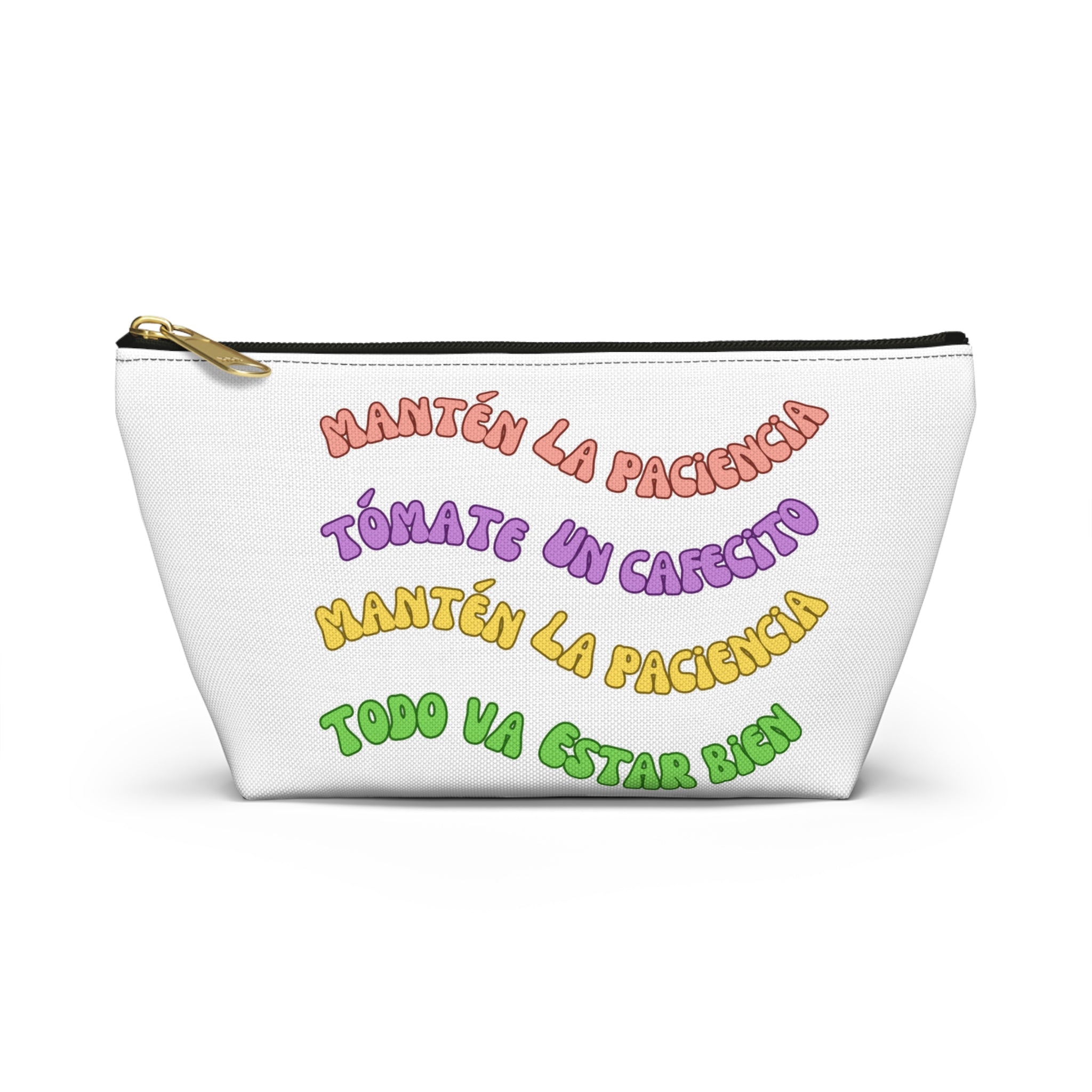 Accessory Pouch — Spanish Message “Mantén la Paciencia...”