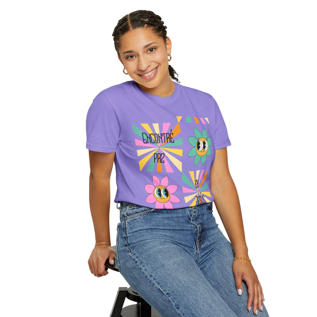 Woman's Spanish "Encontré paz en Jesús"- Camisa Retro Español