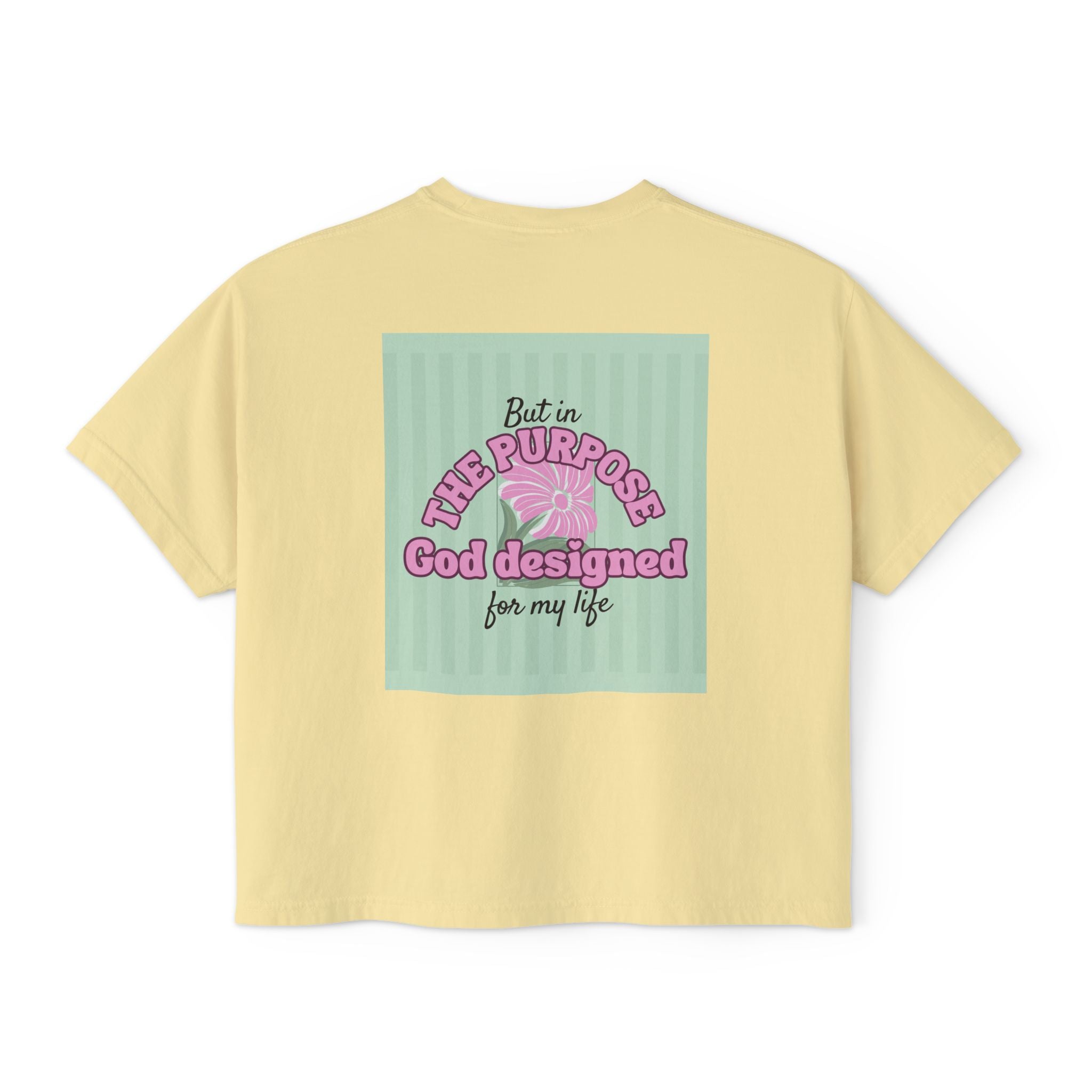 Women’s Retro Boxy Tee — 'My place is not in what this world can give me, But in the purpose God designed for my life'